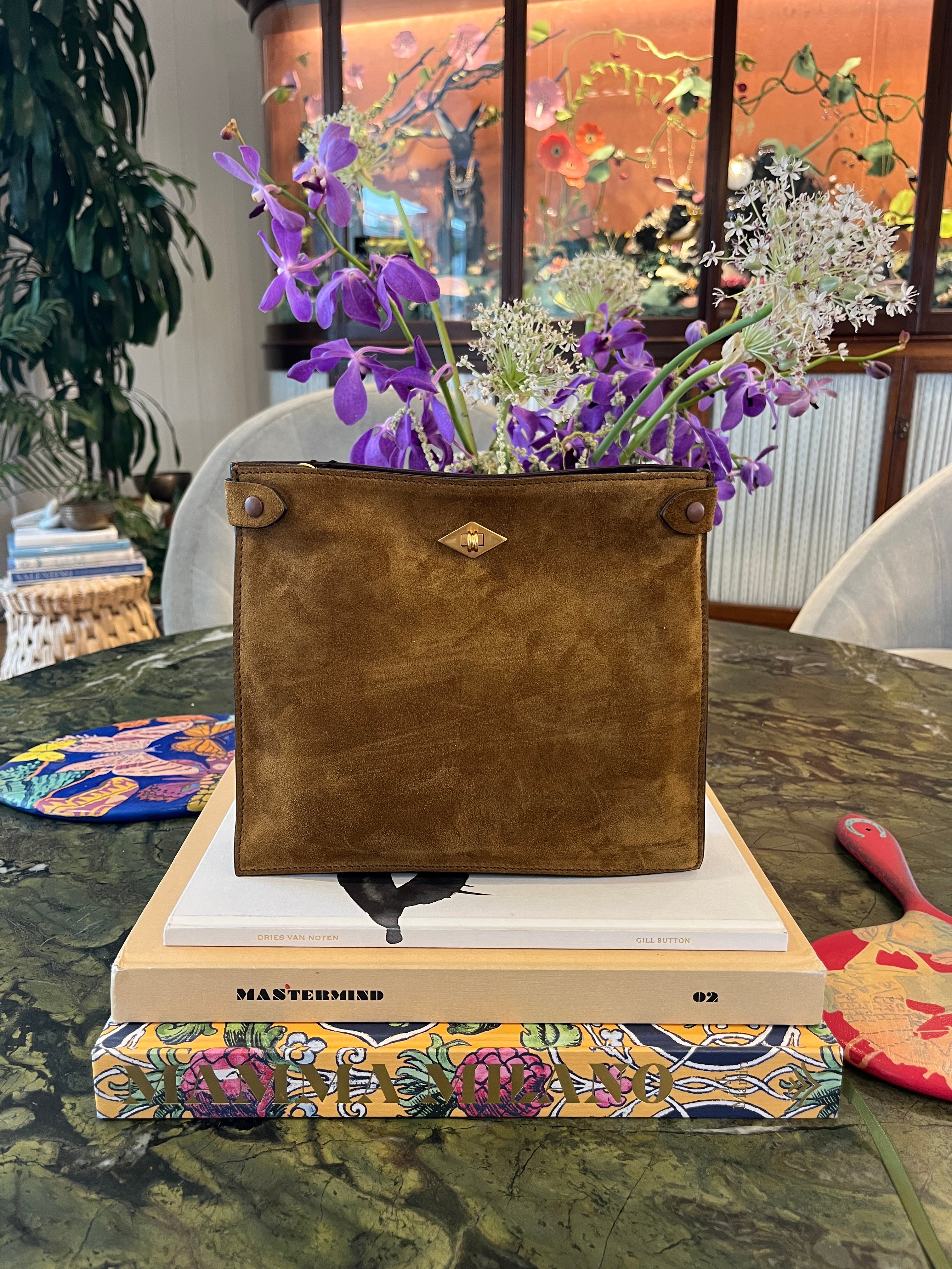 METIER | SUEDE STOWAWAY CROSSBODY BAG