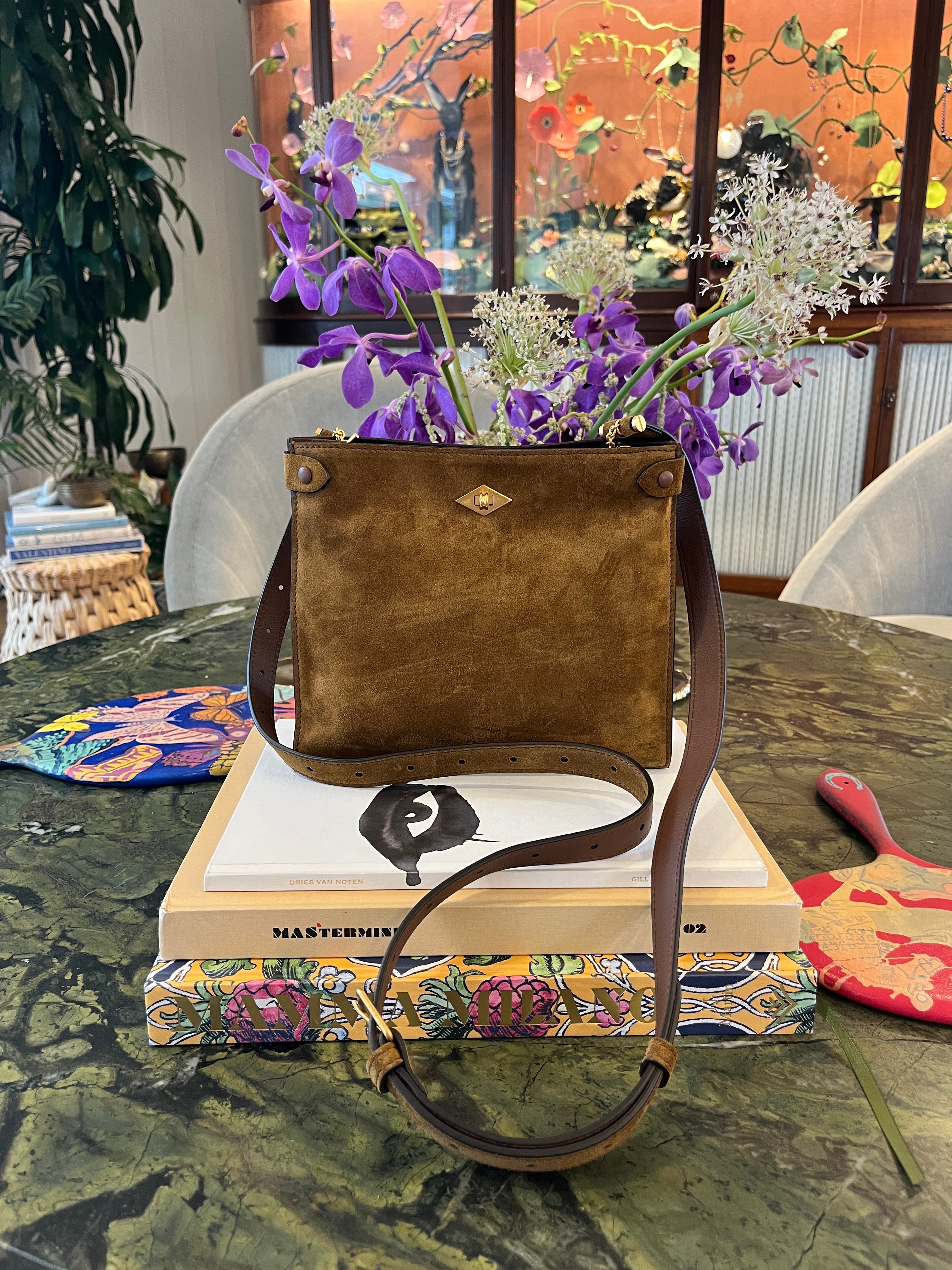 METIER | SUEDE STOWAWAY CROSSBODY BAG