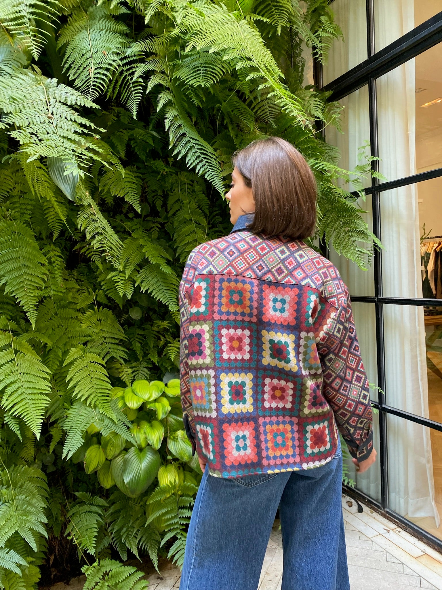 FRANCO FERRARI | CROPPED FLORAL JACKET