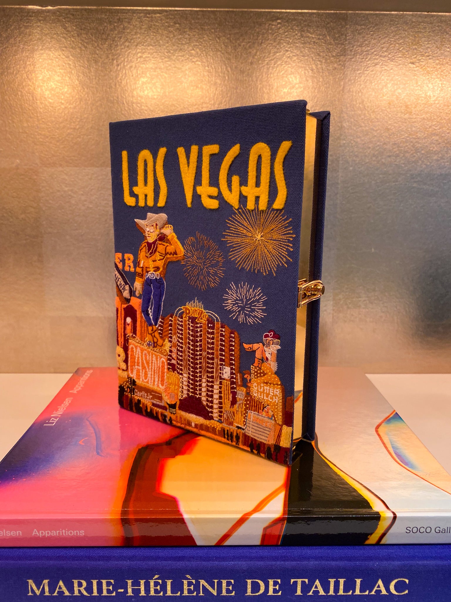 OLYMPIA LE TAN | LAS VEGAS STRAPPED BOOK CLUTCH