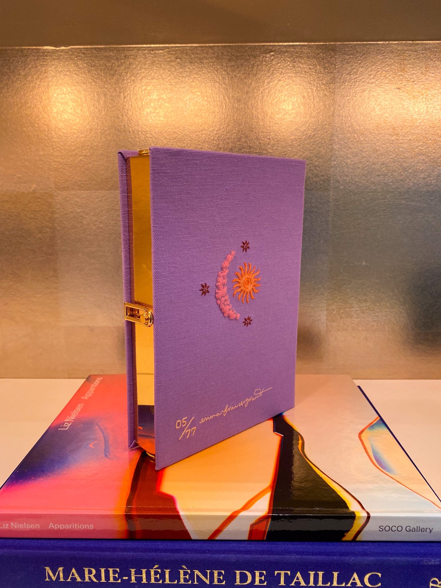 OLYMPIA LE TAN | WE COME IN PEACE STRAPPED BOOK CLUTCH