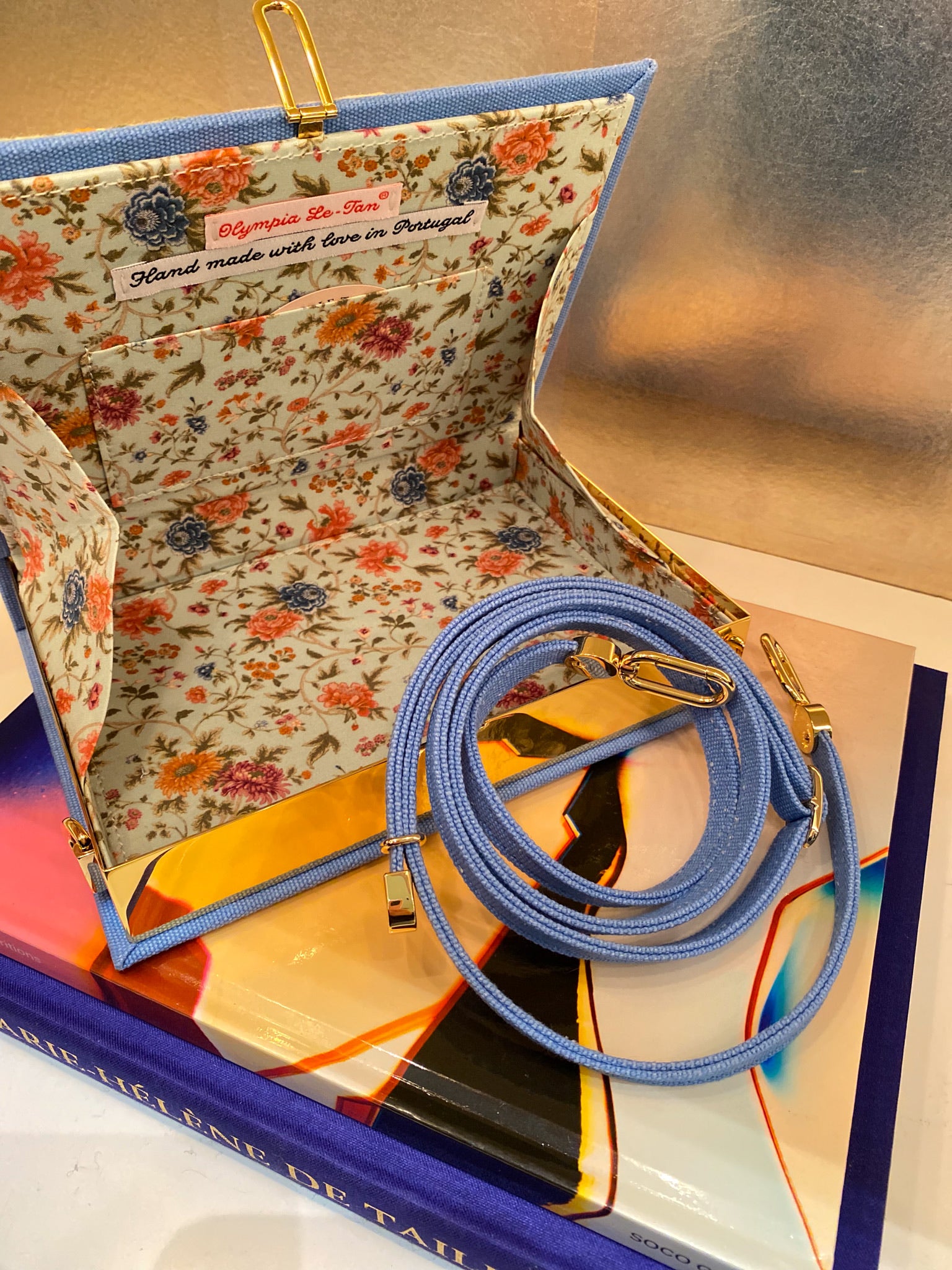 OLYMPIA LE TAN | PROVENCE STRAPPED BOOK CLUTCH
