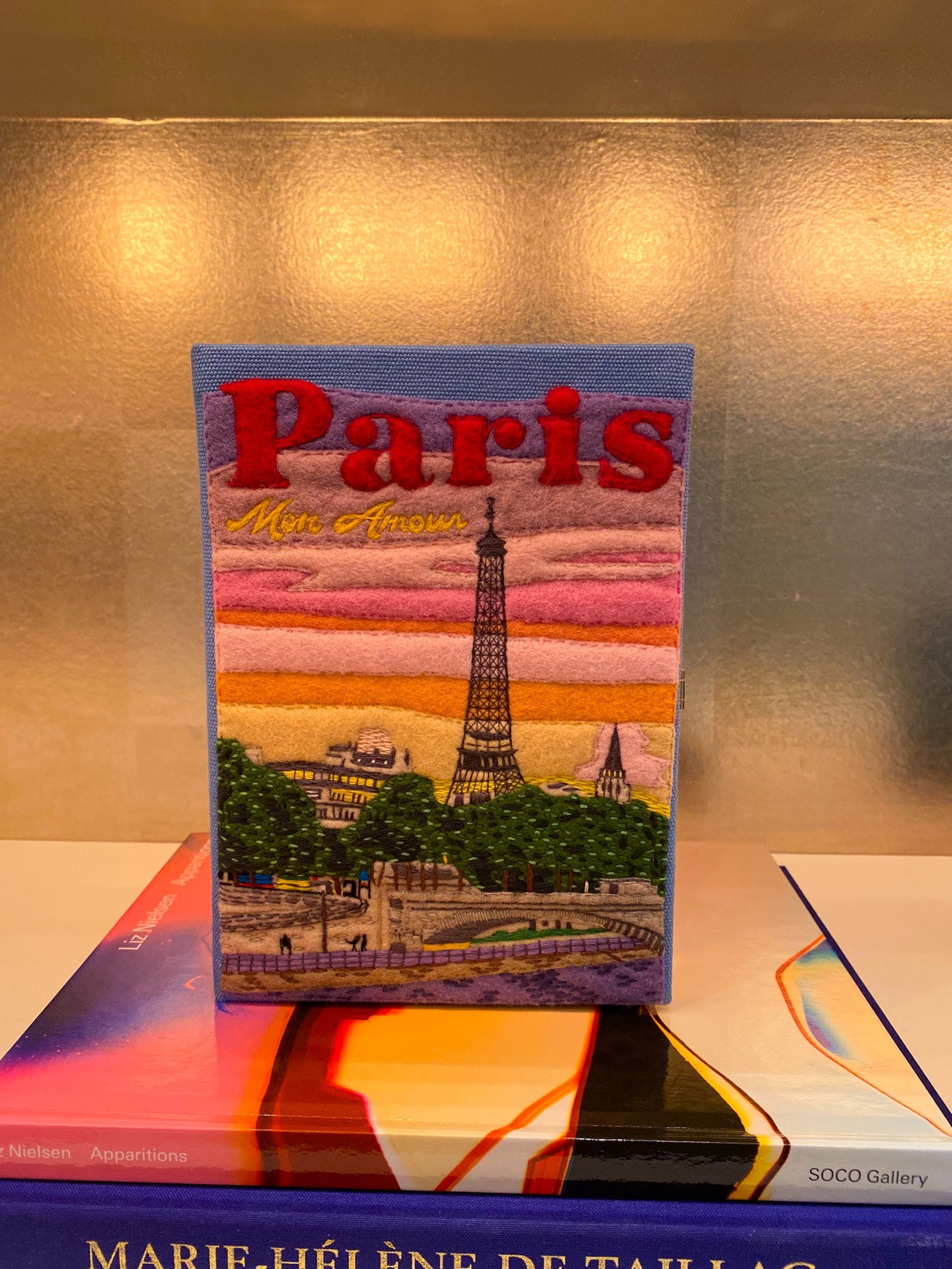 OLYMPIA LE TAN | PARIS MON AMOUR STRAPPED BOOK CLUTCH