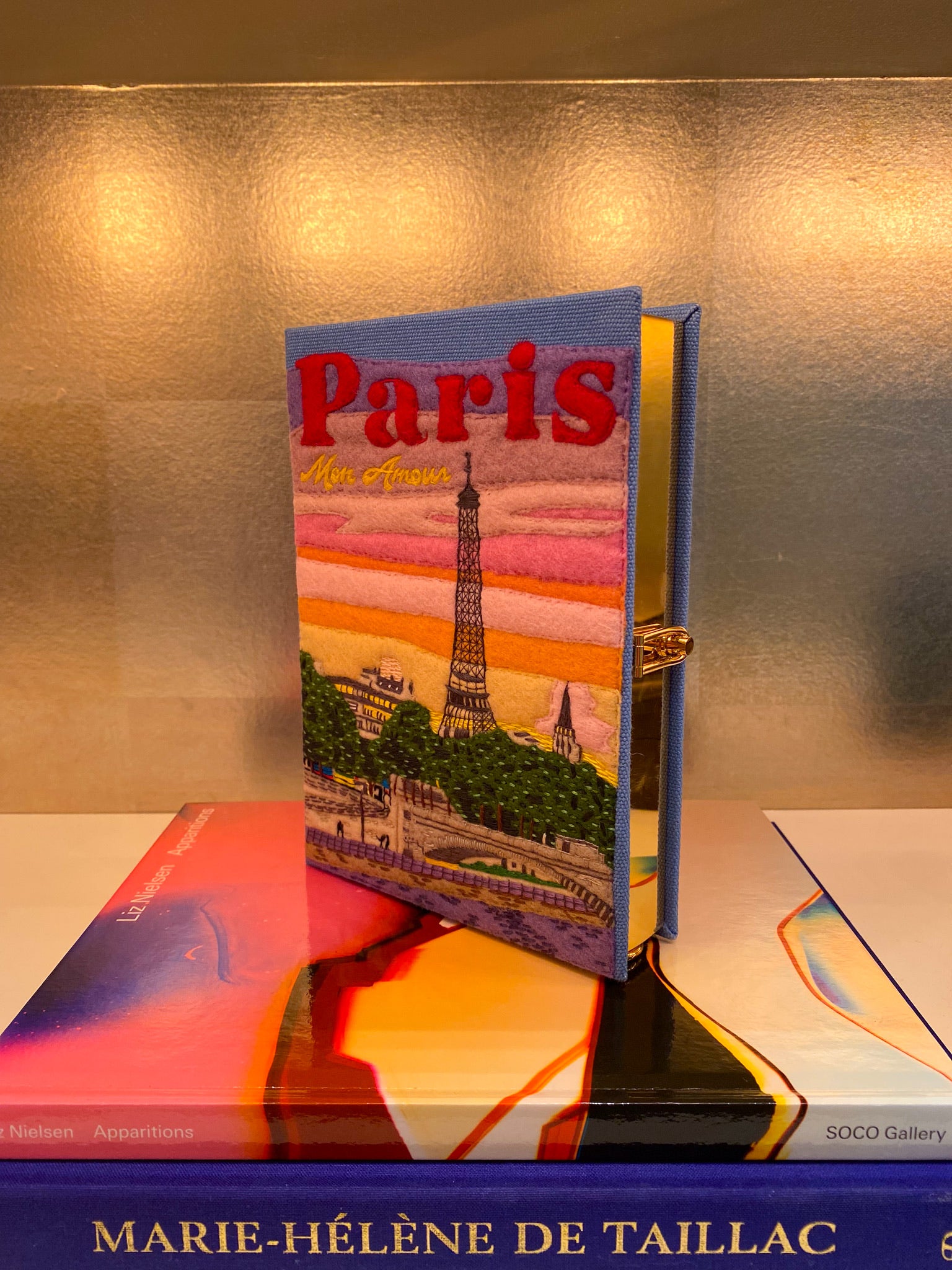 OLYMPIA LE TAN | PARIS MON AMOUR STRAPPED BOOK CLUTCH