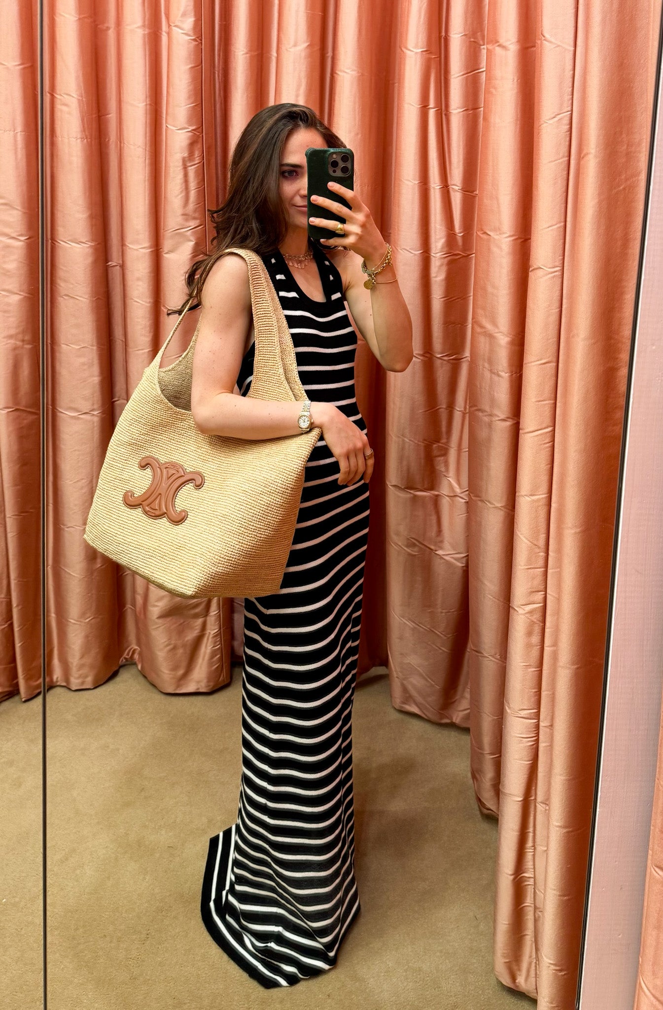PROENZA SCHOULER | HALTERNECK STRIPED MERYL DRESS