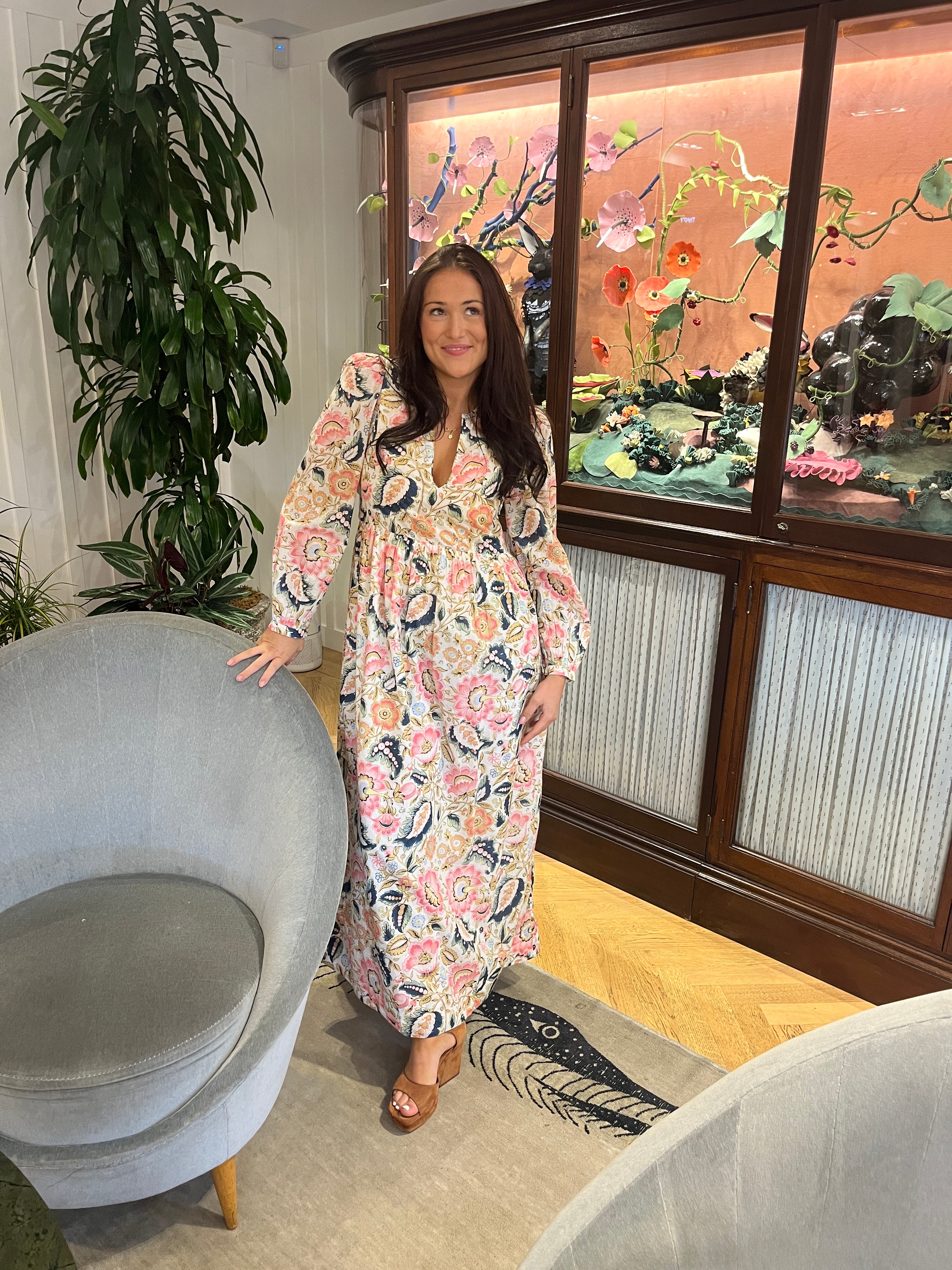 ALIX OF BOHEMIA | WINIFRED MELON BLOOM DRESS