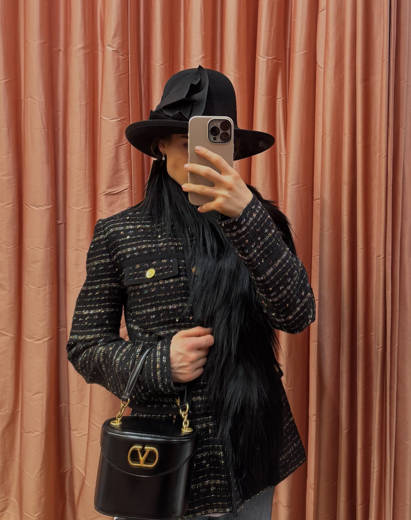 GIAMBATTISTA VALLI | LONG SLEEVE BOUCLE JACKET