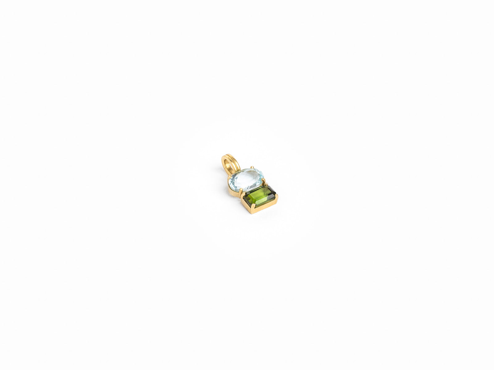 IRENE NEUWIRTH | AQUAMARINE AND GREEN TOURMALINE PENDANT WITH DETACHABLE BAIL | WOMEN'S LUXURY DESIGNER CLOTHING, SHOES, HANDBAGS & JEWELRY | CAPITOL CHARLOTTE, NC & BRENTWOOD, CA