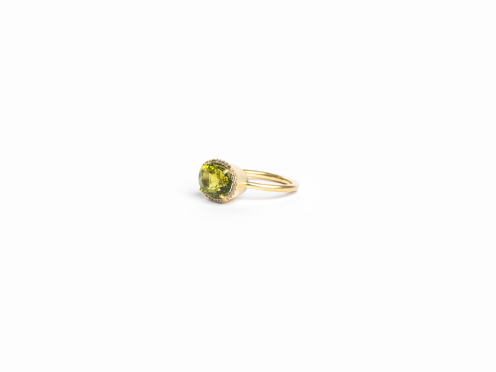 IRENE NEUWIRTH | GEMMY GEM OOAK GREEN TOURMALINE (4.42) RING WITH DIAMOND PAVE | WOMEN'S LUXURY DESIGNER CLOTHING, SHOES, HANDBAGS & JEWELRY | CAPITOL CHARLOTTE, NC & BRENTWOOD, CA