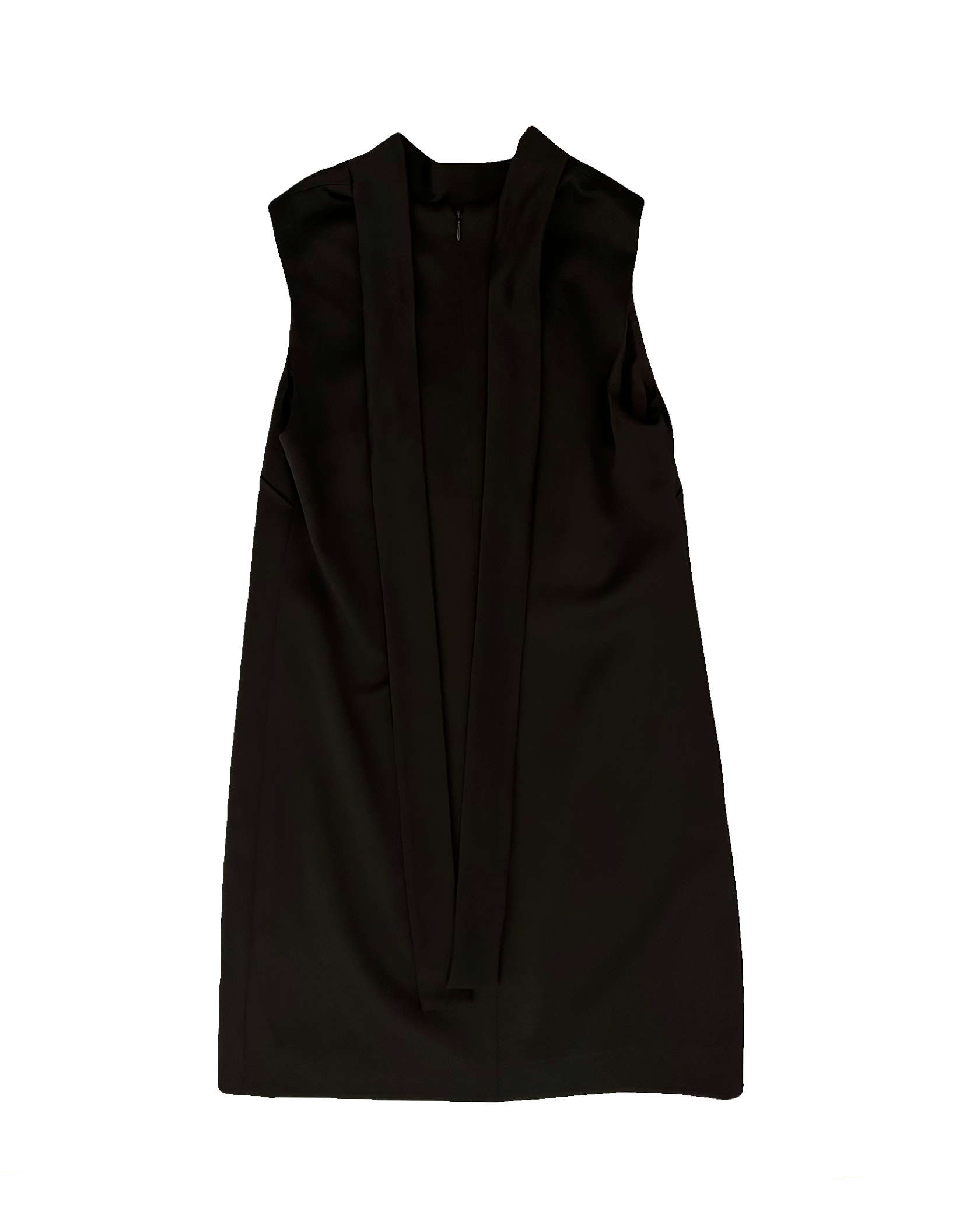 JULIE DE LIBRAN | SLEEVELESS CREPE SATIN BOW SHORT DRESS