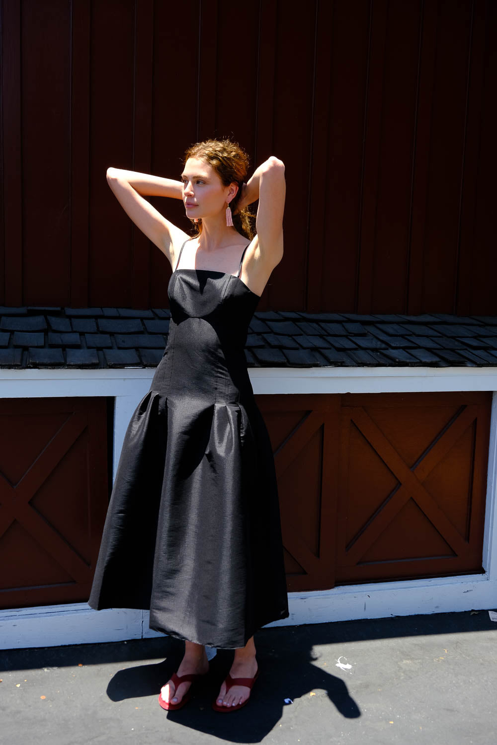 KIKA VARGAS | LENA MIDI DRESS | WOMEN'S LUXURY DESIGNER CLOTHING, JEWELRY & ACCESSORIES | CAPITOL CHARLOTTE, NC & BRENTWOOD, CA