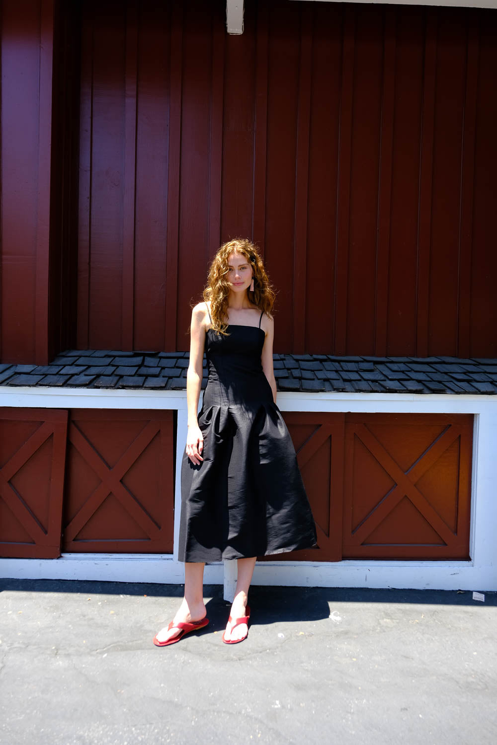 KIKA VARGAS | LENA MIDI DRESS | WOMEN'S LUXURY DESIGNER CLOTHING, JEWELRY & ACCESSORIES | CAPITOL CHARLOTTE, NC & BRENTWOOD, CA