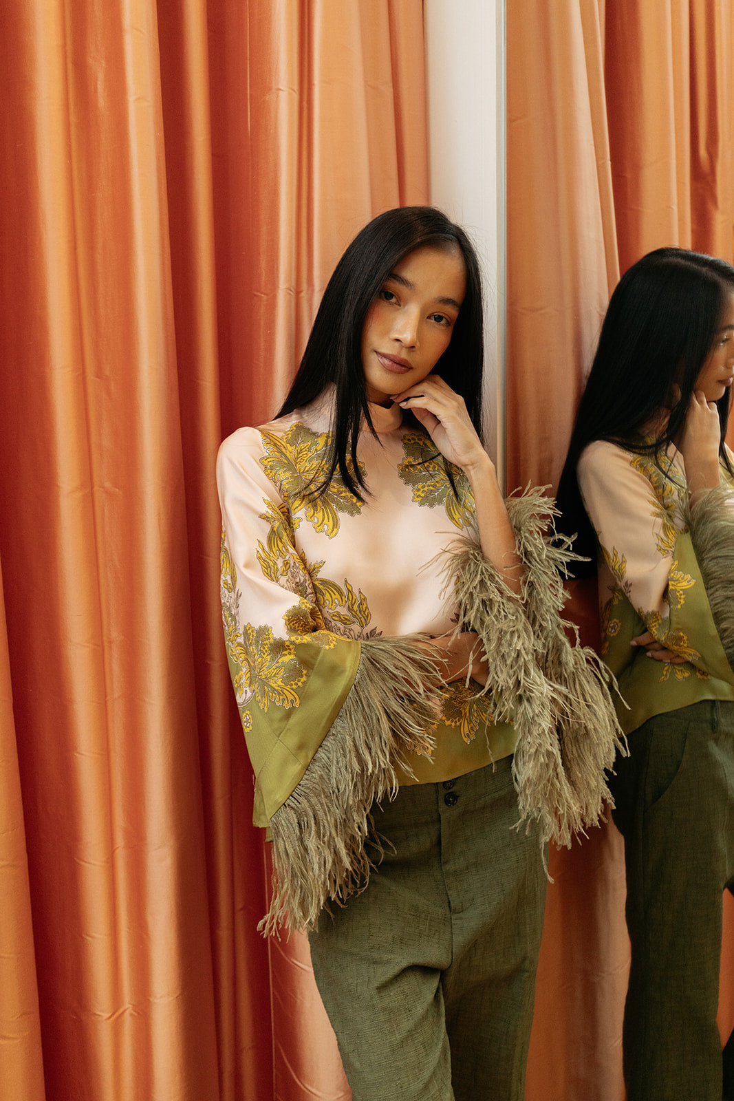LA DOUBLE J | MAKE AN EXIT TOP W FEATHERS | WOMEN'S LUXURY DESIGNER CLOTHING, SHOES, HANDBAGS & JEWELRY | CAPITOL CHARLOTTE, NC & BRENTWOOD, CA