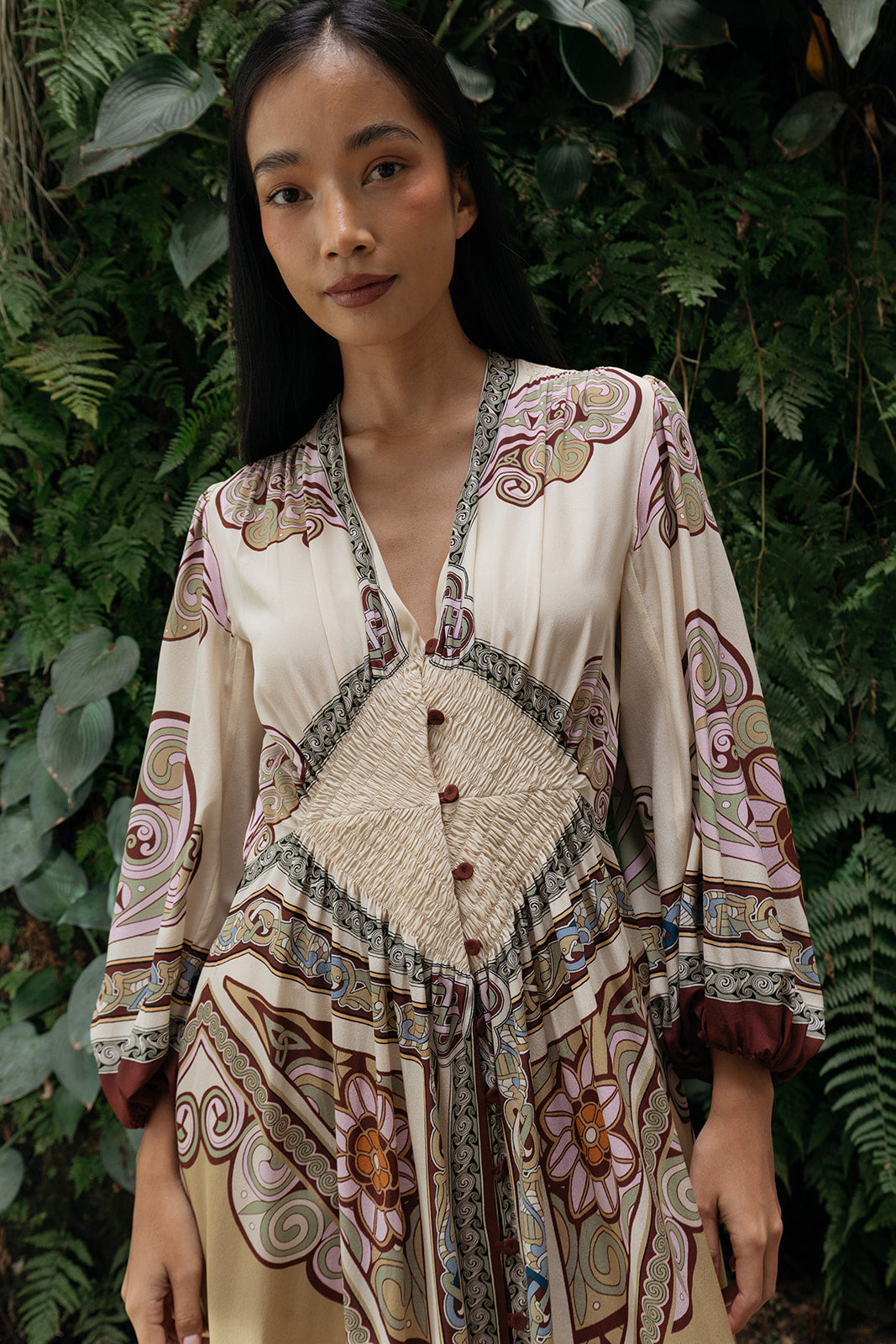 LA DOUBLE J | VNECK CAMERINO DRESS | WOMEN'S LUXURY DESIGNER CLOTHING, SHOES, HANDBAGS & JEWELRY | CAPITOL CHARLOTTE, NC & BRENTWOOD, CA
