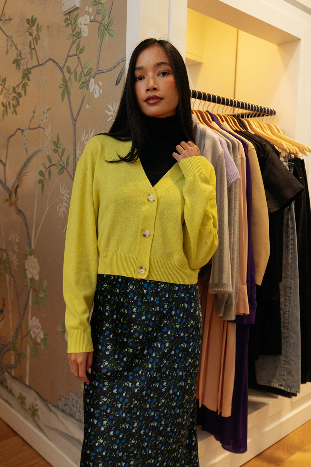 LEE MATHEWS | CASHMERE CROP CARDIGAN