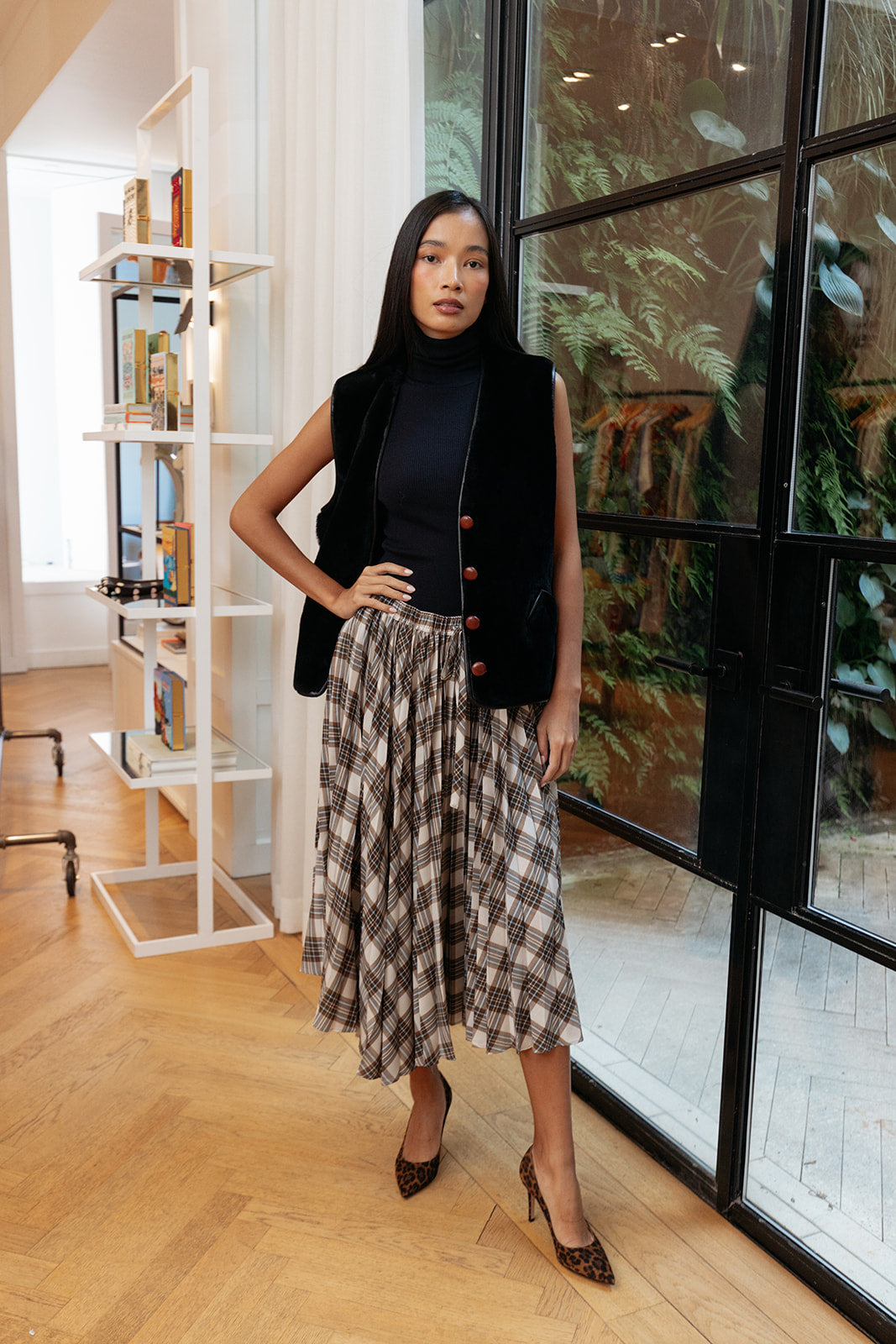 LEE MATHEWS | ROWAN PLEAT MIDI SKIRT | WOMEN'S LUXURY DESIGNER CLOTHING, SHOES, HANDBAGS & JEWELRY | CAPITOL CHARLOTTE, NC & BRENTWOOD, CA