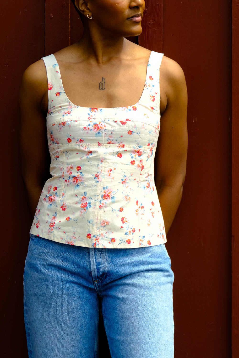 LEE MATHEWS | CLARICE FLORAL TOP | WOMEN'S LUXURY DESIGNER CLOTHING, SHOES, HANDBAGS & JEWELRY | CAPITOL CHARLOTTE, NC & BRENTWOOD, CA