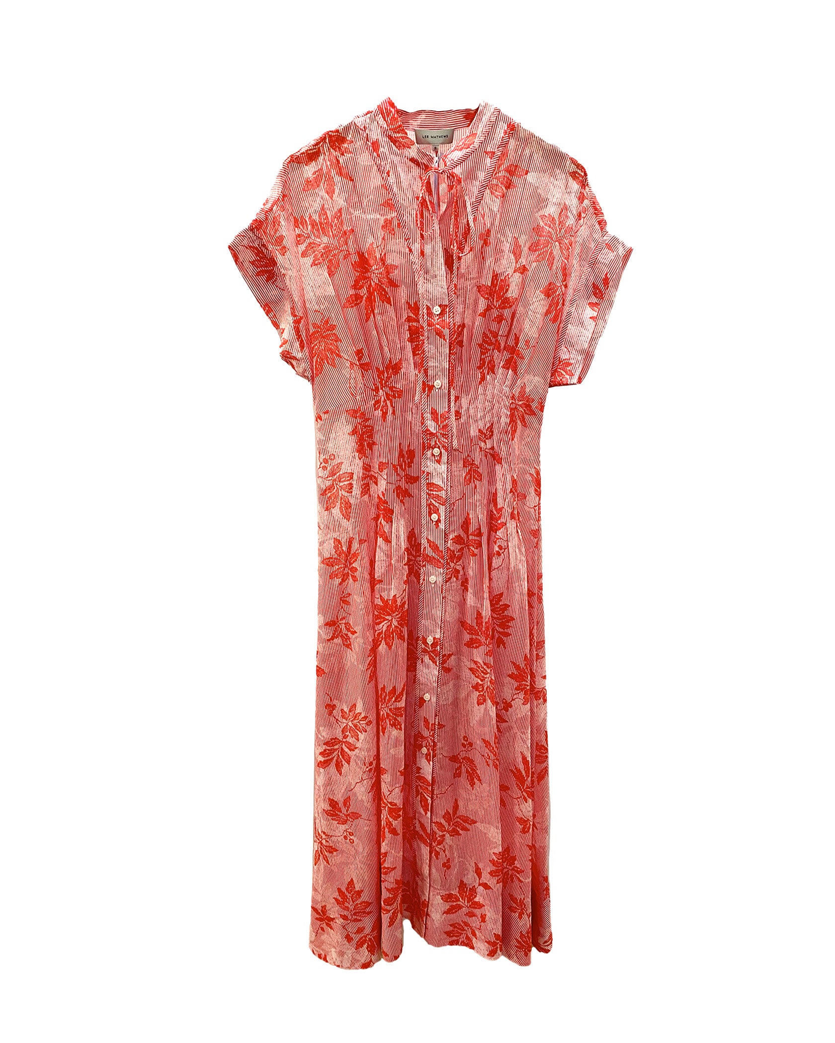 LEE MATHEWS | SHORT SLEEVE PRINTED MEREDITH MAXI DRESS
