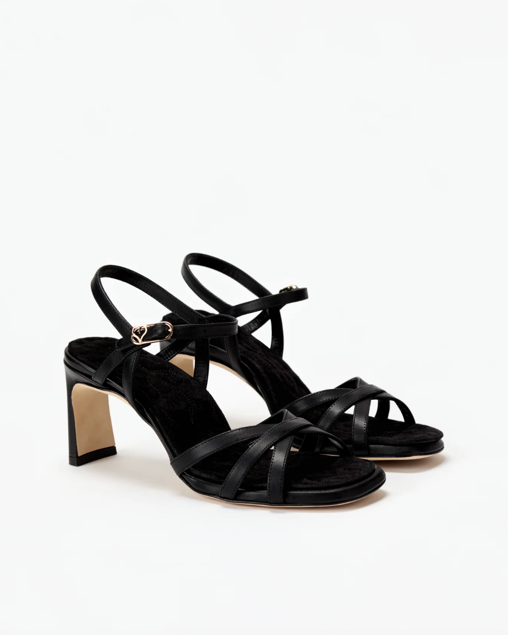 LE SEUL | BLACK DAISY STRAPPY HEEL | WOMEN'S LUXURY DESIGNER CLOTHING, SHOES, HANDBAGS & JEWELRY | CAPITOL CHARLOTTE, NC & BRENTWOOD, CA