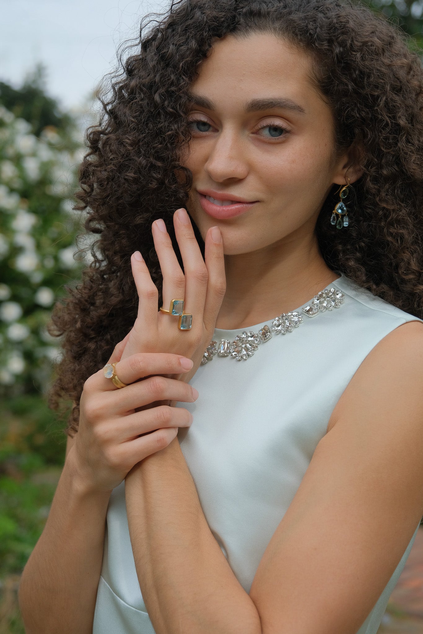 MARIE-HELENE DE TAILLAC | AQUAMARINE HEDY RING | WOMEN'S LUXURY DESIGNER CLOTHING, SHOES, HANDBAGS & JEWELRY | CAPITOL CHARLOTTE, NC & BRENTWOOD, CA