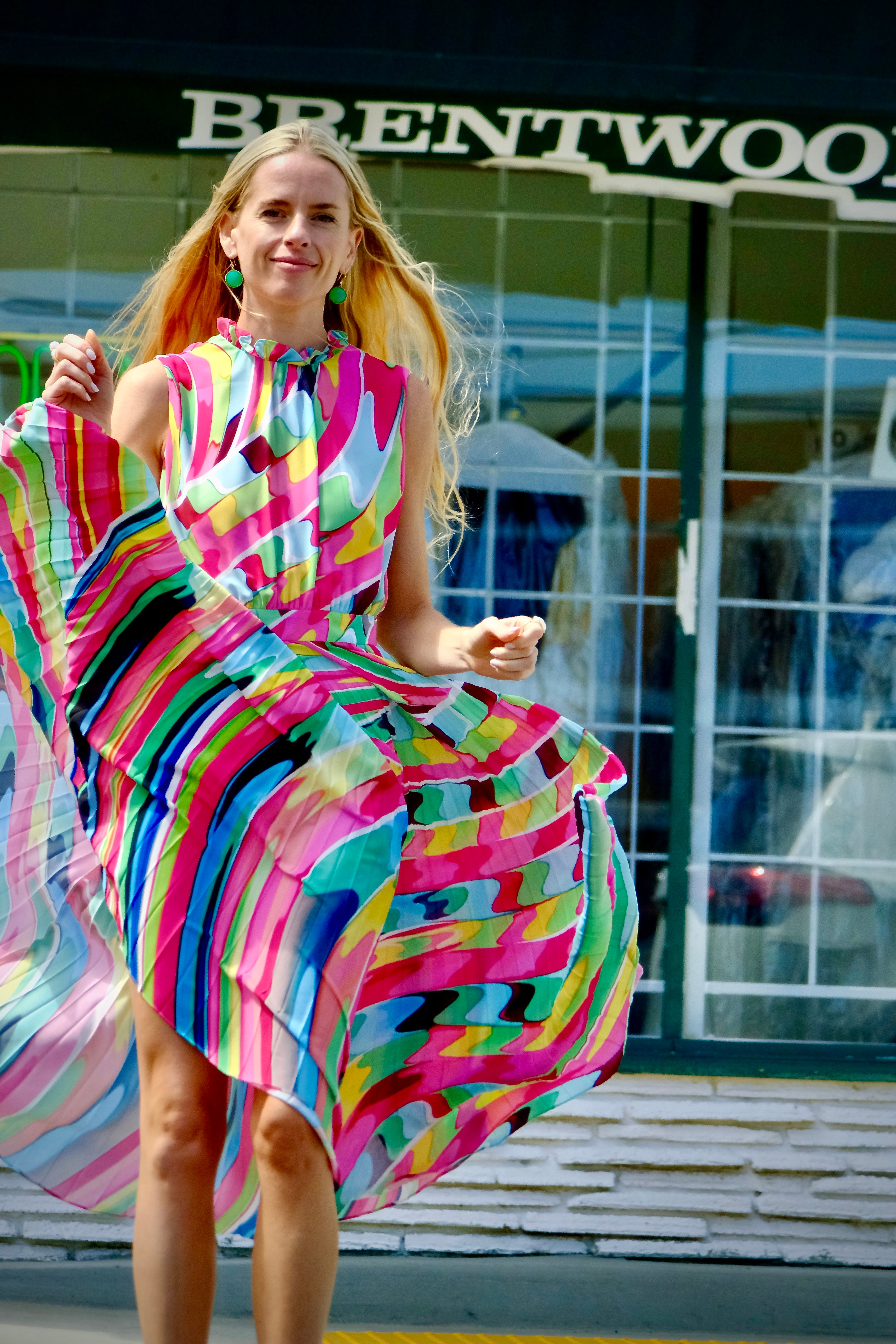 MARY KATRANTZOU | PRINTED HOLLIE MIDI DRESS | WOMEN'S LUXURY DESIGNER CLOTHING, JEWELRY & ACCESSORIES | CAPITOL CHARLOTTE, NC & BRENTWOOD, CA