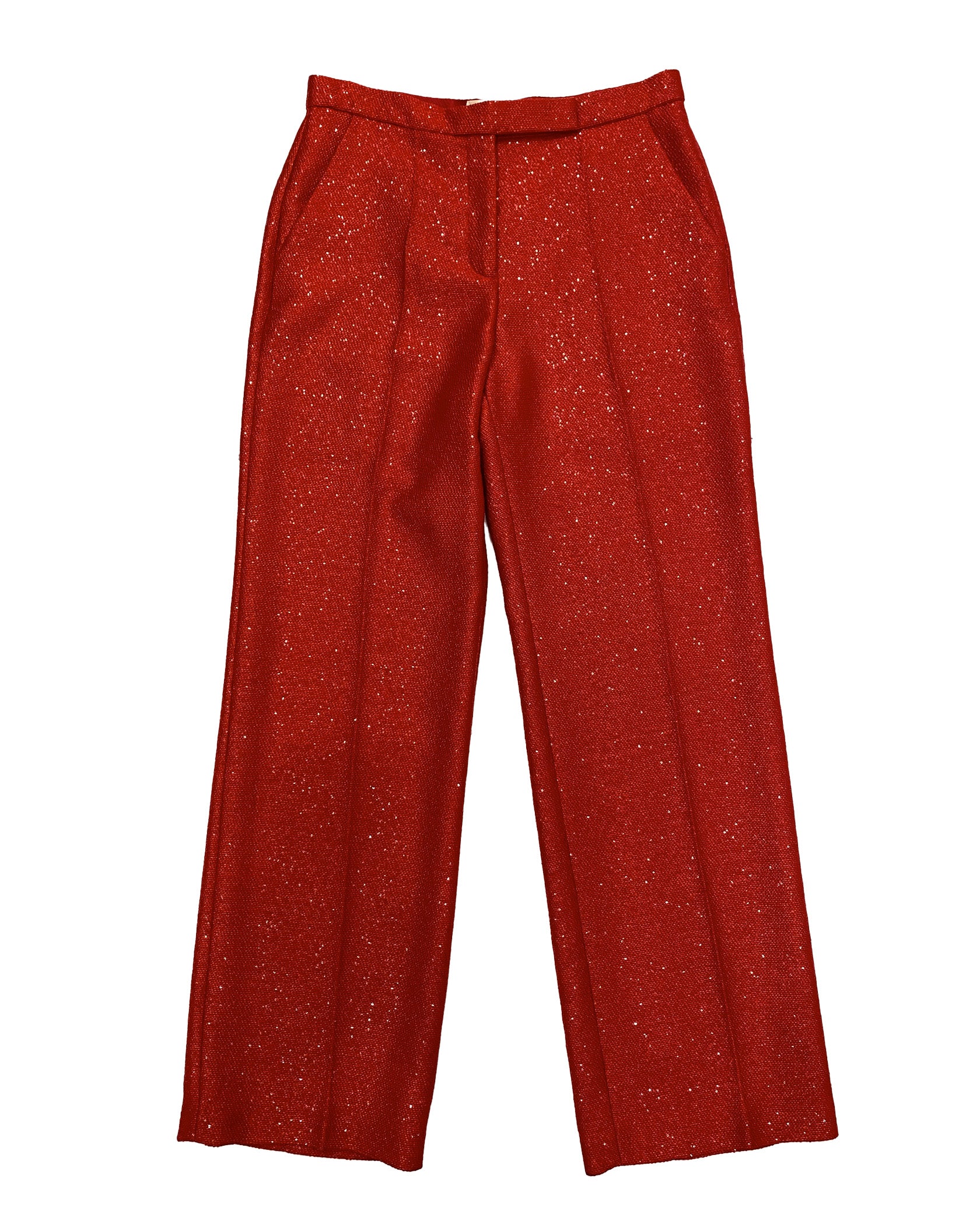 MAISON RABIH KAYROUZ | HIGHWAISTED WOOL PAILLETTE PANTS