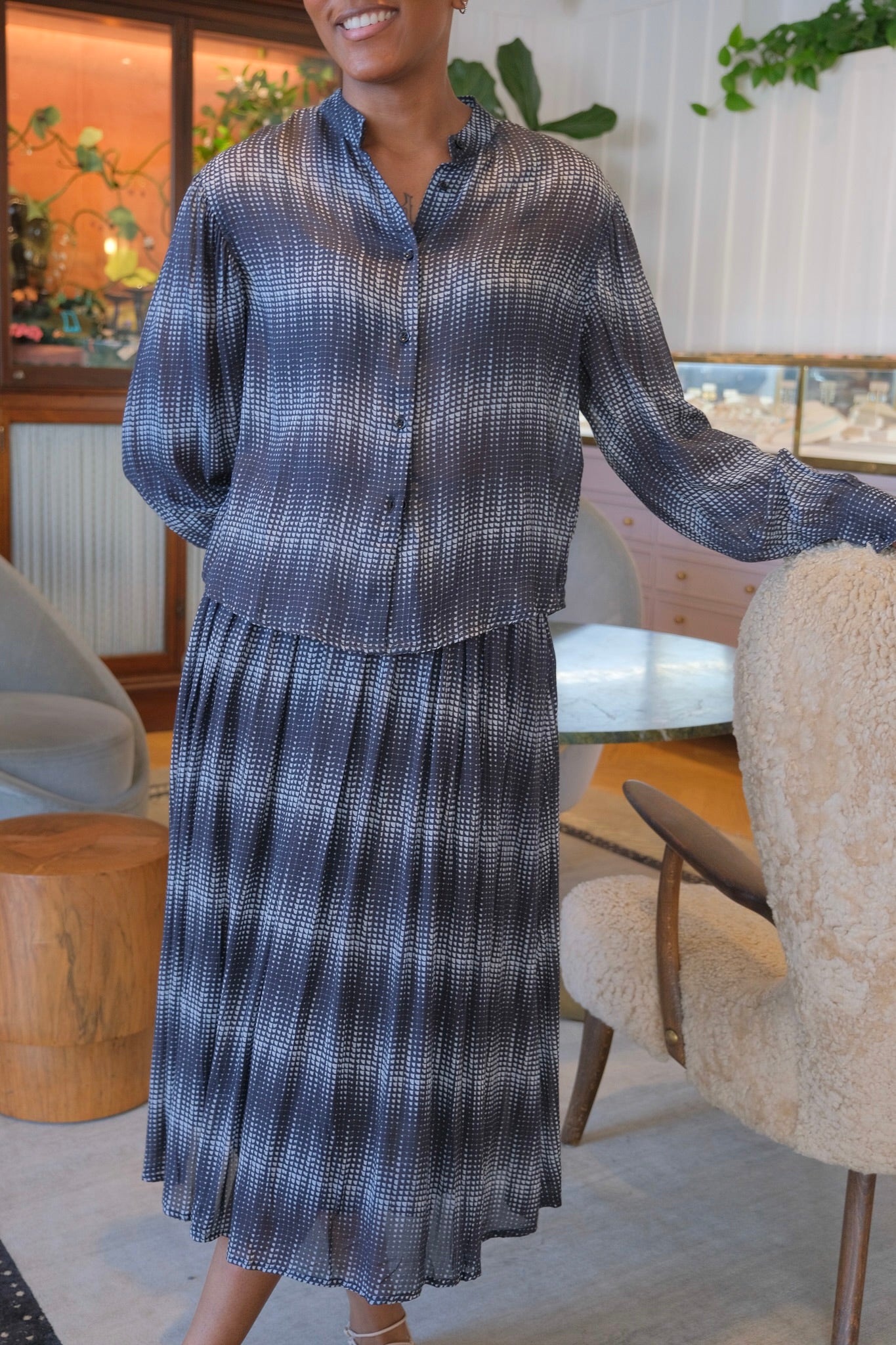 OFFICINE GENERALE | ADELINE GRAPHIC PRINT TOP | WOMEN'S LUXURY DESIGNER CLOTHING, SHOES, HANDBAGS & JEWELRY | CAPITOL CHARLOTTE, NC & BRENTWOOD, CA