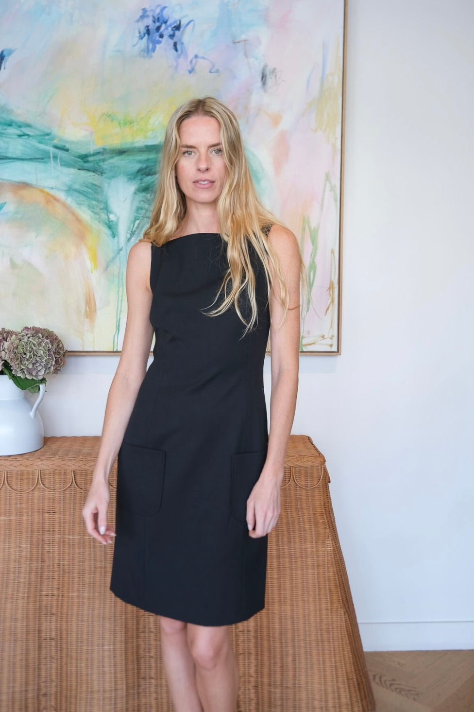 PATOU | BLACK PENCIL STRAP MINI DRESS | WOMEN'S LUXURY DESIGNER CLOTHING, SHOES, HANDBAGS & JEWELRY | CAPITOL CHARLOTTE, NC & BRENTWOOD, CA