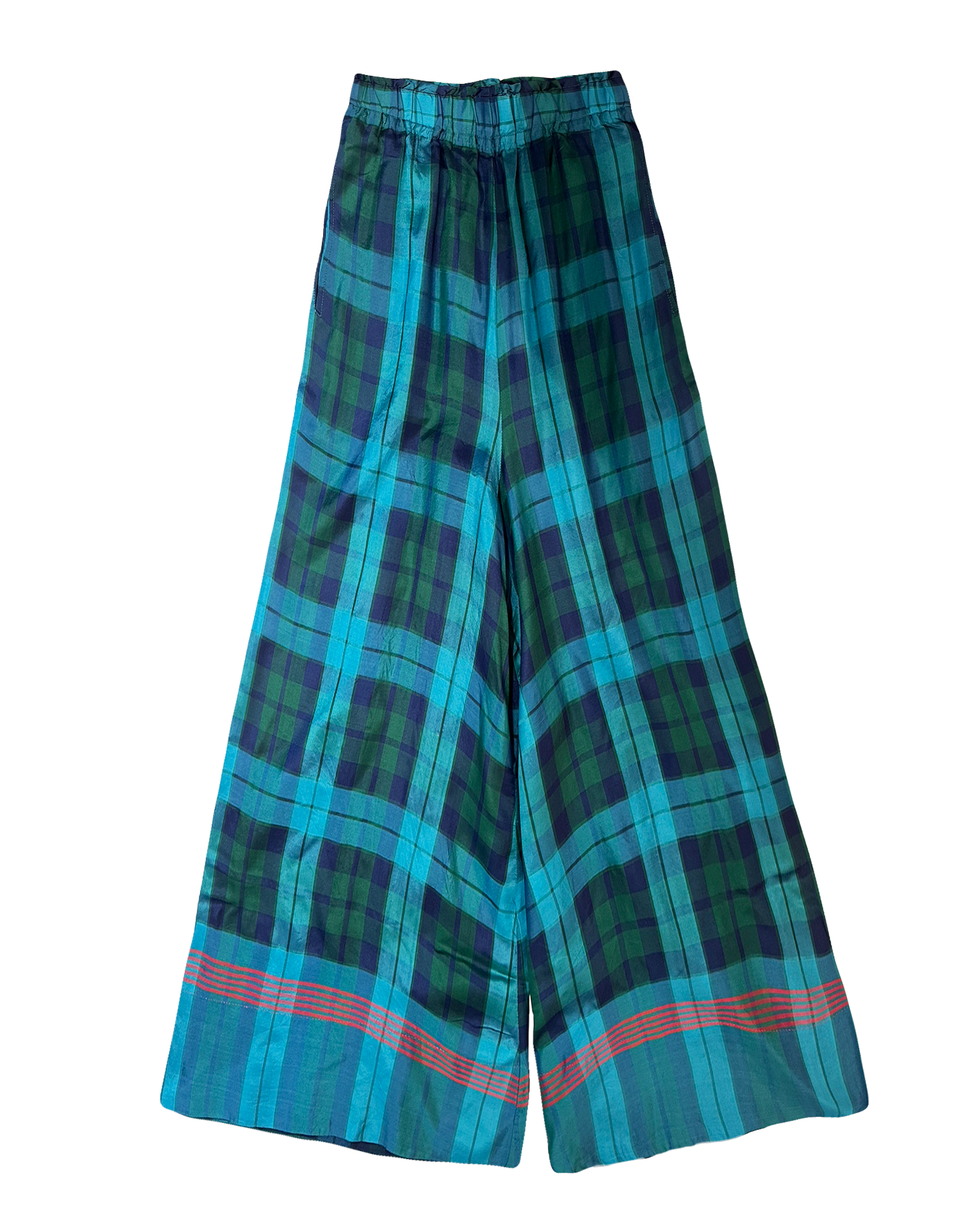 PERO | SILK PLAID PANT