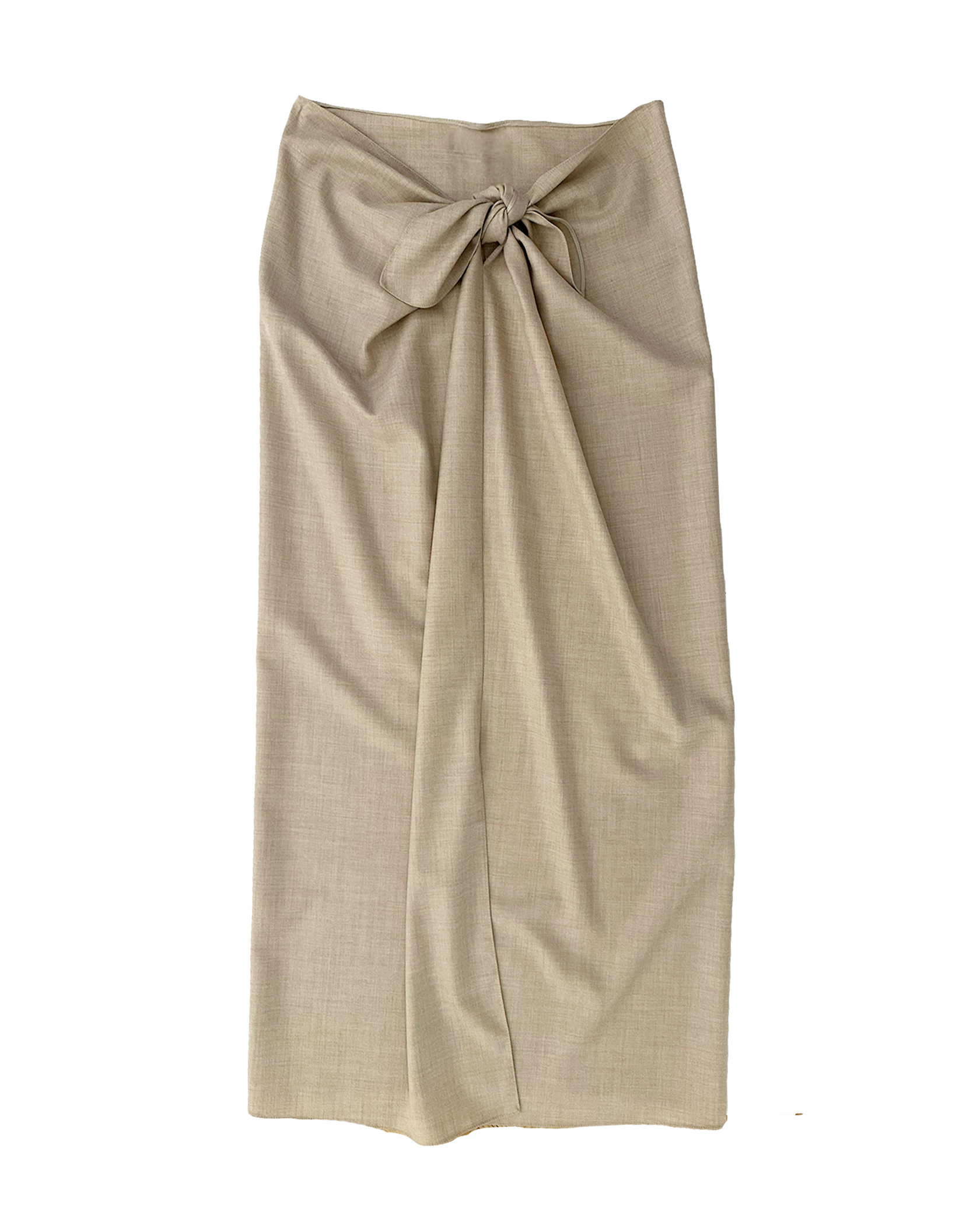 PETER COHEN | CASHMERE FLANNEL LONG SARONG SKIRT