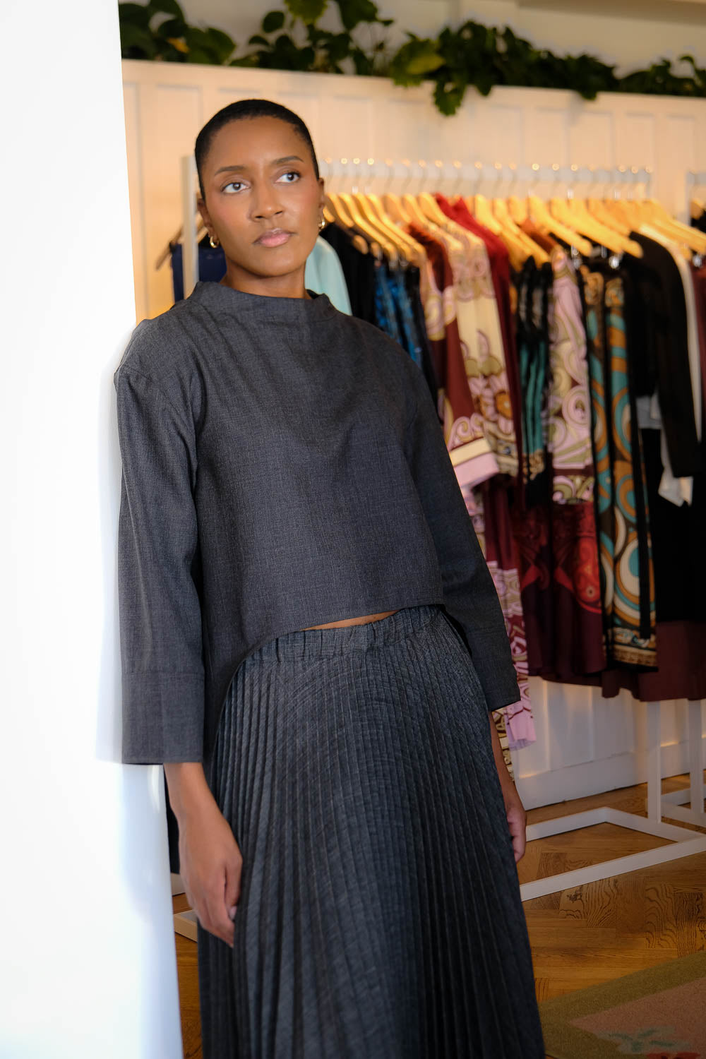 PLAN C | BOATNECK SHIRT | WOMEN'S LUXURY DESIGNER CLOTHING, SHOES, HANDBAGS & JEWELRY | CAPITOL CHARLOTTE, NC & BRENTWOOD, CA