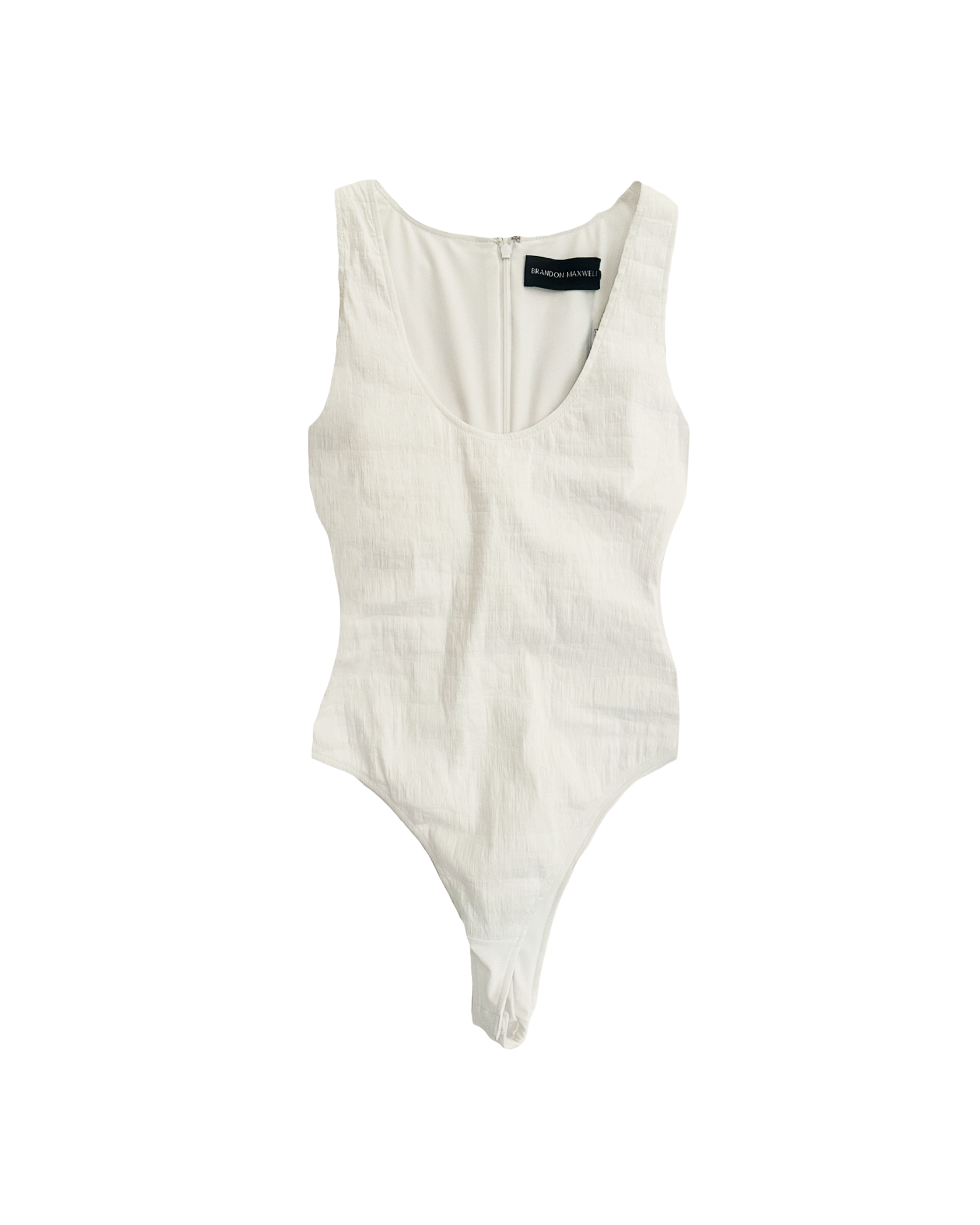 BRANDON MAXWELL | SLEEVELESS JANIE SCOOPNECK BODYSUIT