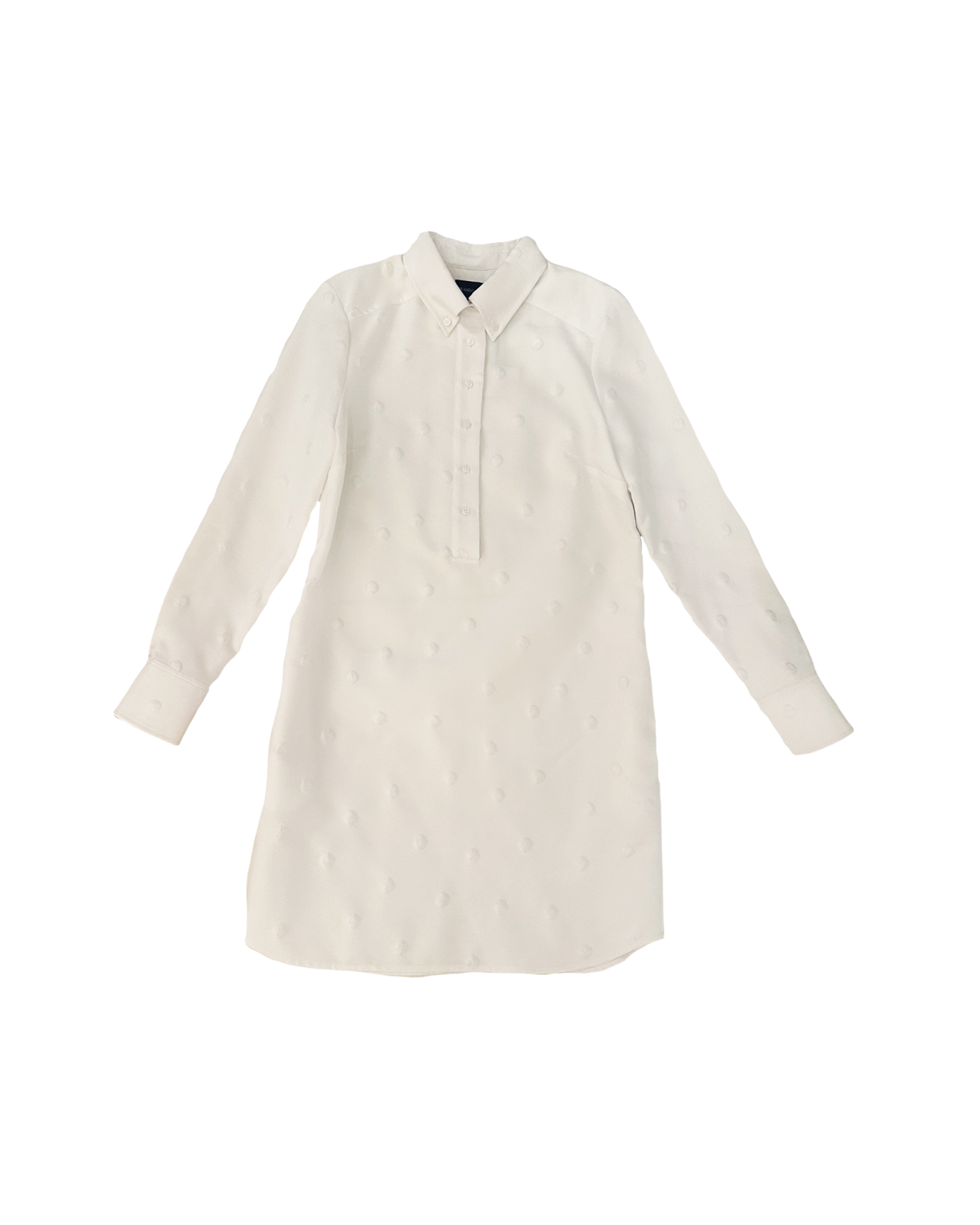 BRANDON MAXWELL | LONG SLEEVE RELAXED TUNIC SHIRTDRESS