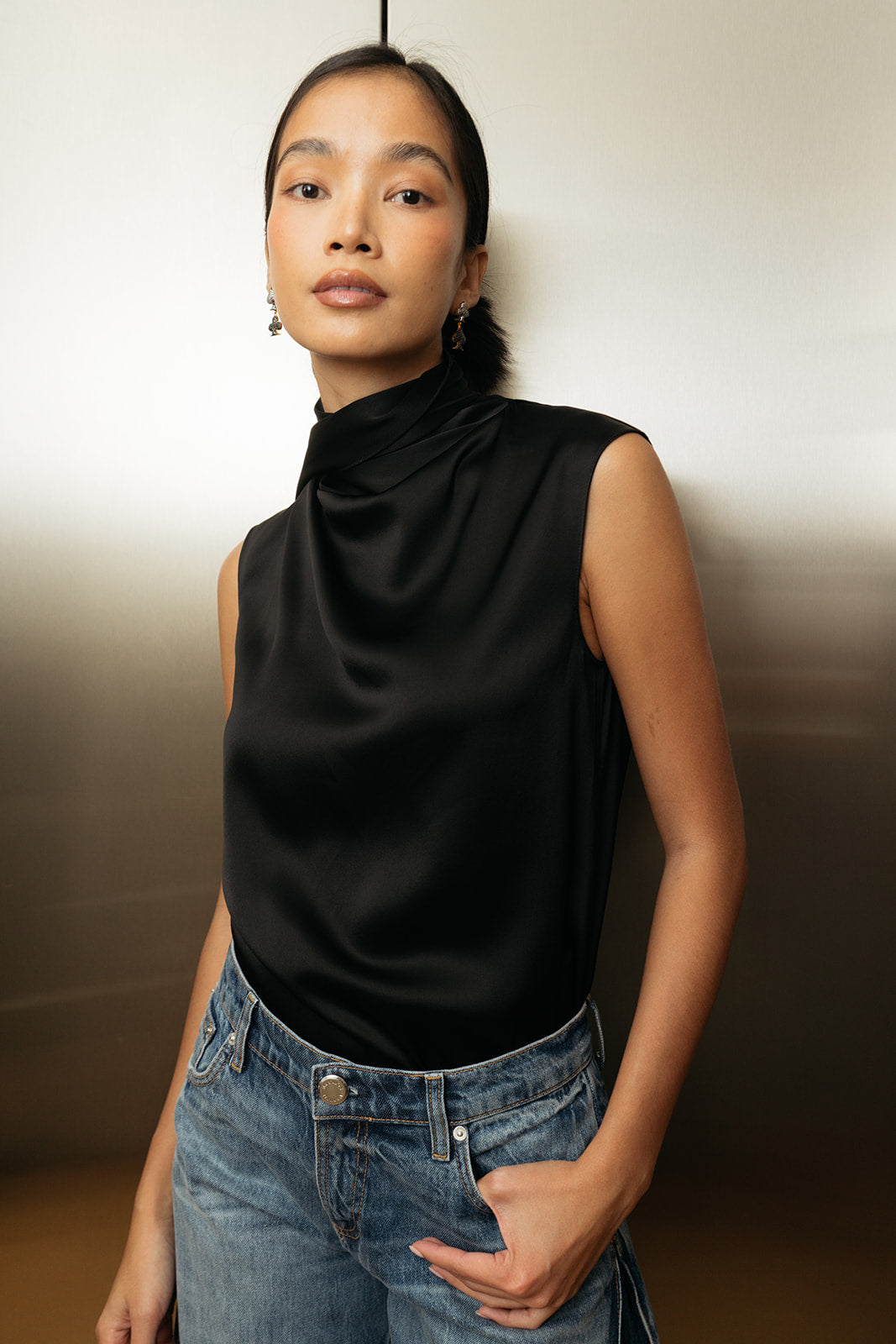 ROKSANDA | SATIN VALI HALTER TOP | WOMEN'S LUXURY DESIGNER CLOTHING, SHOES, HANDBAGS & JEWELRY | CAPITOL CHARLOTTE, NC & BRENTWOOD, CA