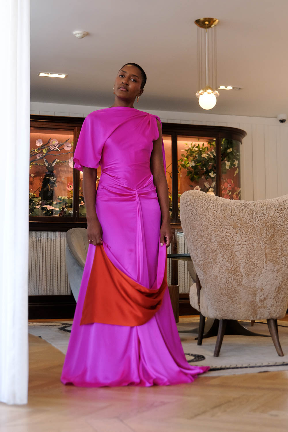 ROKSANDA | SILK SATIN GOWN | WOMEN'S LUXURY DESIGNER CLOTHING, SHOES, HANDBAGS & JEWELRY | CAPITOL CHARLOTTE, NC & BRENTWOOD, CA