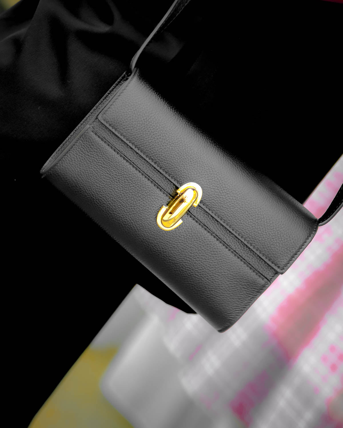 SAVETTE | GRAINED CALF LEATHER SYMMETRY CROSSBODY BAG | WOMEN'S LUXURY DESIGNER CLOTHING, SHOES, HANDBAGS & JEWELRY | CAPITOL CHARLOTTE, NC & BRENTWOOD, CA