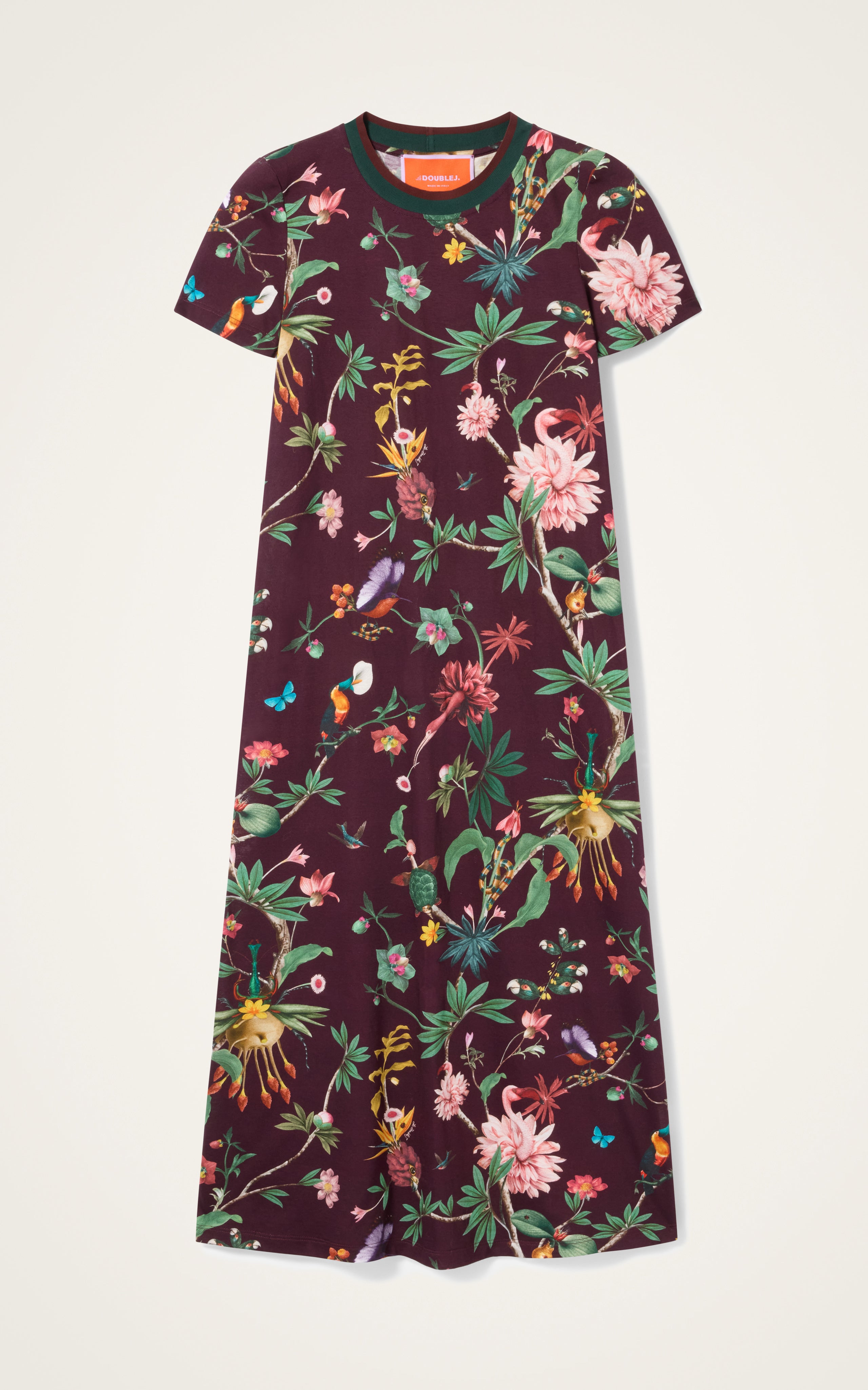 LA DOUBLE J | JERSEY PRINTED SPORTY SWING MIDI DRESS