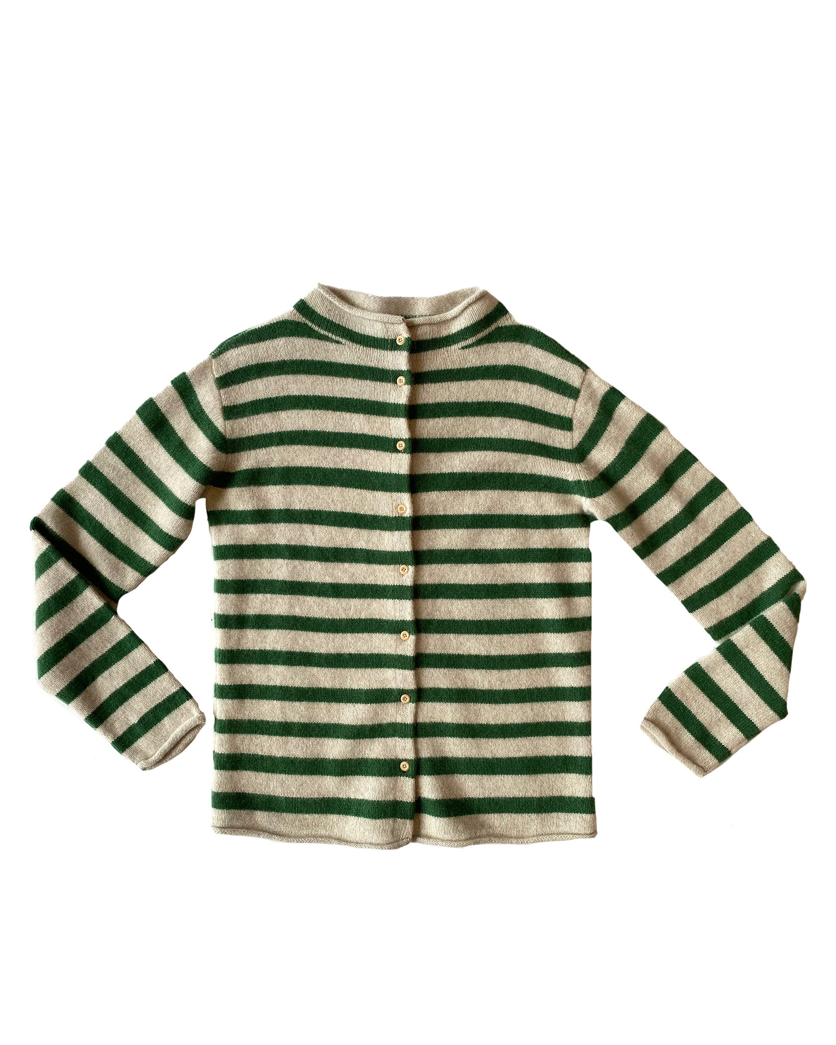 THE ELDER STATESMAN | COUSTEAU STRIPED CARDIGAN