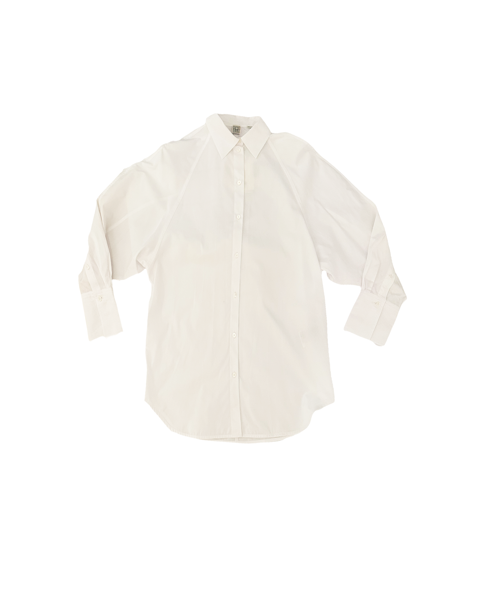 TOTEME | LONG SLEEVE RAW RAGLAN BUTTON DOWN