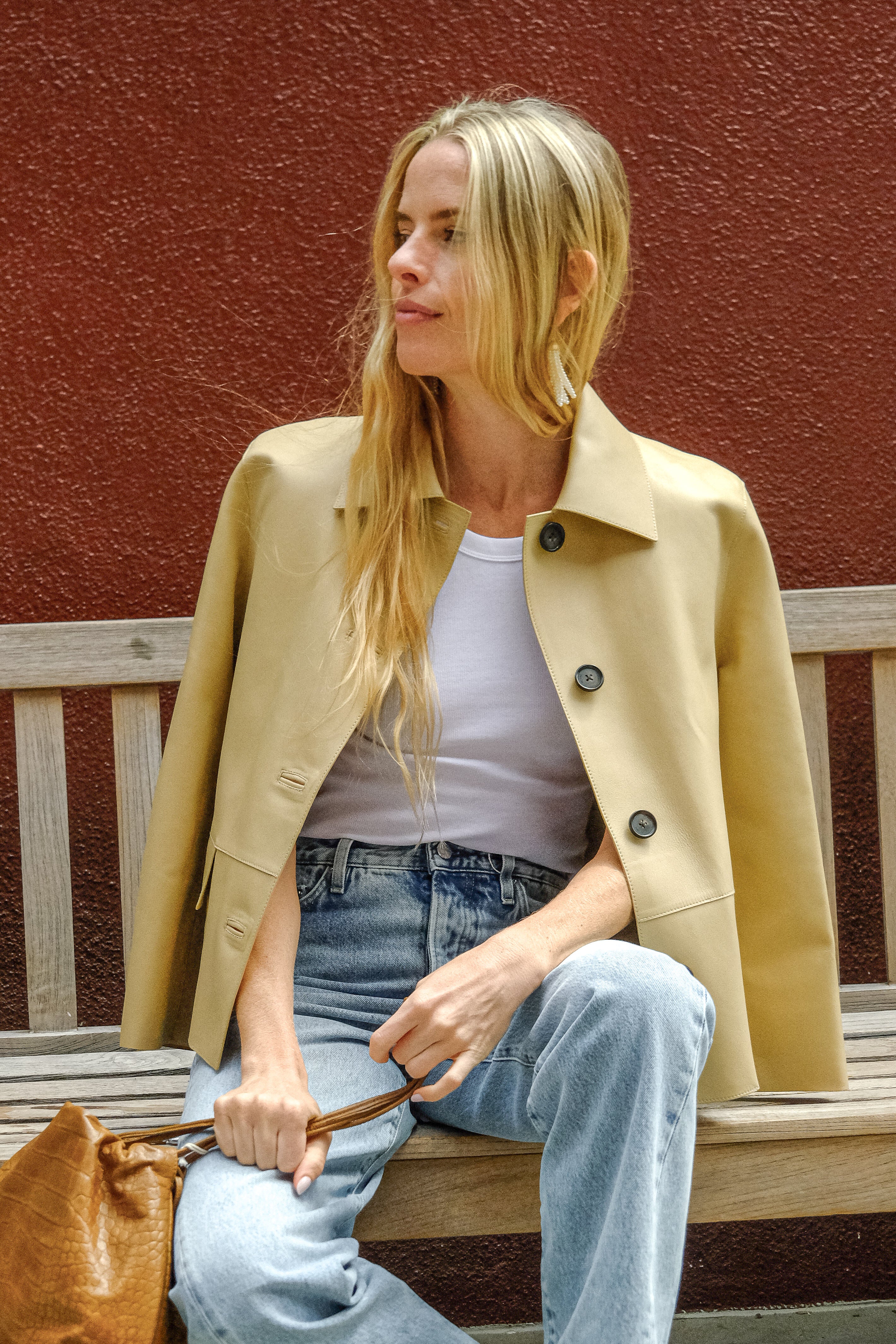 TOTEME | BONDED LEATHER JACKET | WOMEN'S LUXURY DESIGNER CLOTHING, JEWELRY & ACCESSORIES | CAPITOL CHARLOTTE, NC & BRENTWOOD, CA