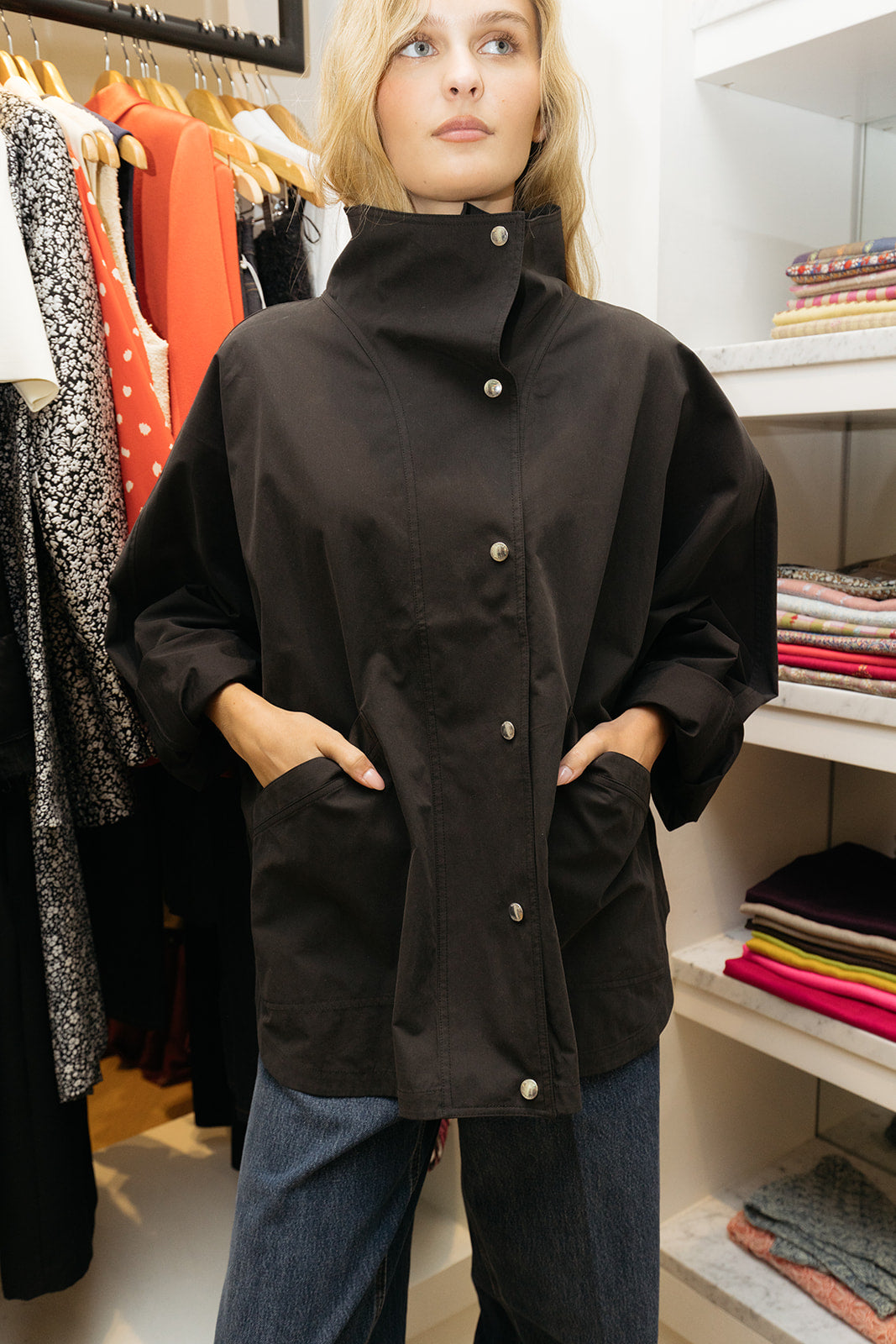 TOTEME | SUMMER PARACHUTE JACKET | WOMEN'S LUXURY DESIGNER CLOTHING, JEWELRY & ACCESSORIES | CAPITOL CHARLOTTE, NC & BRENTWOOD, CA