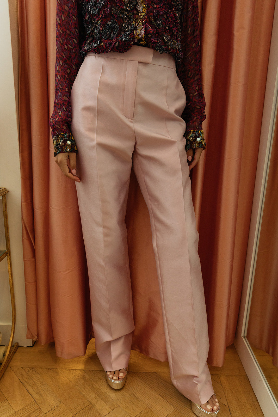 VALENTINO | SHANTUNG TAILORED TROUSER | WOMEN'S LUXURY DESIGNER CLOTHING, SHOES, HANDBAGS & JEWELRY | CAPITOL CHARLOTTE, NC & BRENTWOOD, CA
