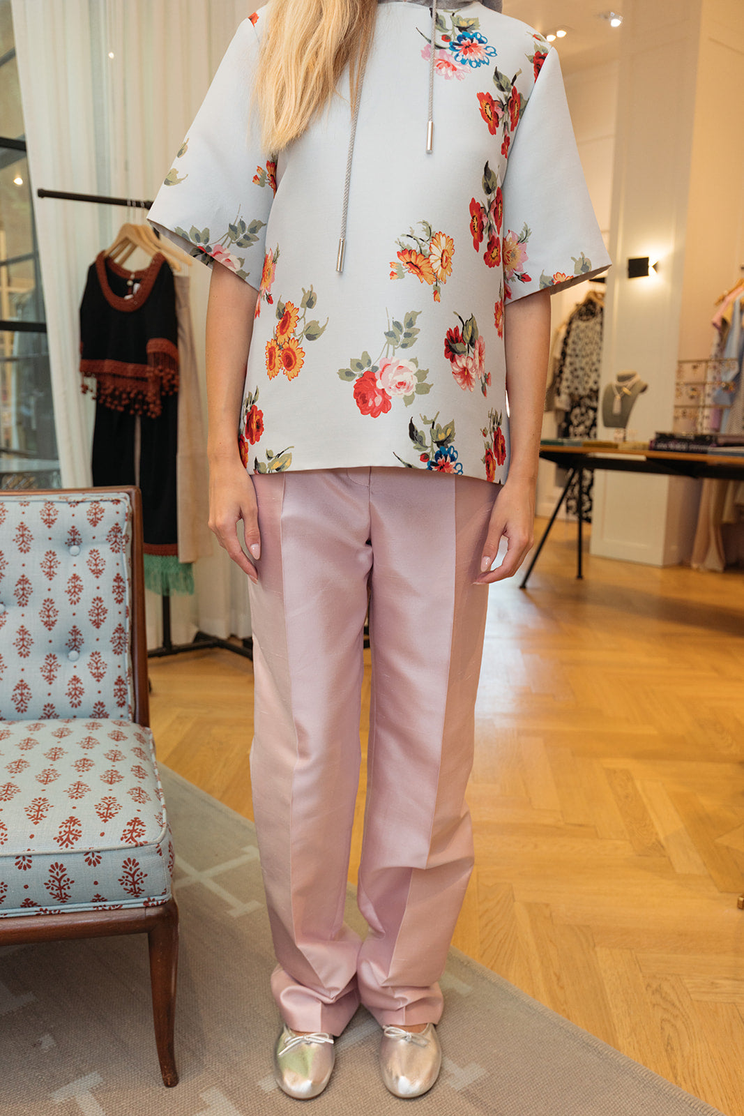 VALENTINO | SHANTUNG TAILORED TROUSER | WOMEN'S LUXURY DESIGNER CLOTHING, SHOES, HANDBAGS & JEWELRY | CAPITOL CHARLOTTE, NC & BRENTWOOD, CA