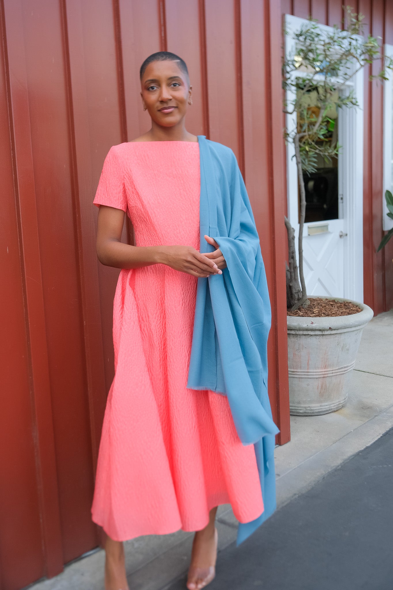 YASER SHAW | SOLID LIGHT BLUE SHAWL