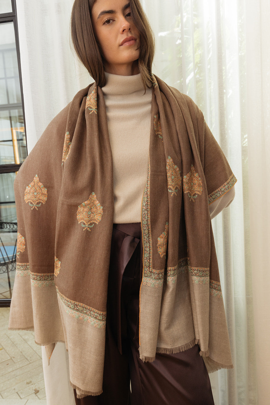 YASER | MOTIF SHAWL 4 | WOMEN'S LUXURY DESIGNER CLOTHING, SHOES, HANDBAGS & JEWELRY | CAPITOL CHARLOTTE, NC & BRENTWOOD, CA
