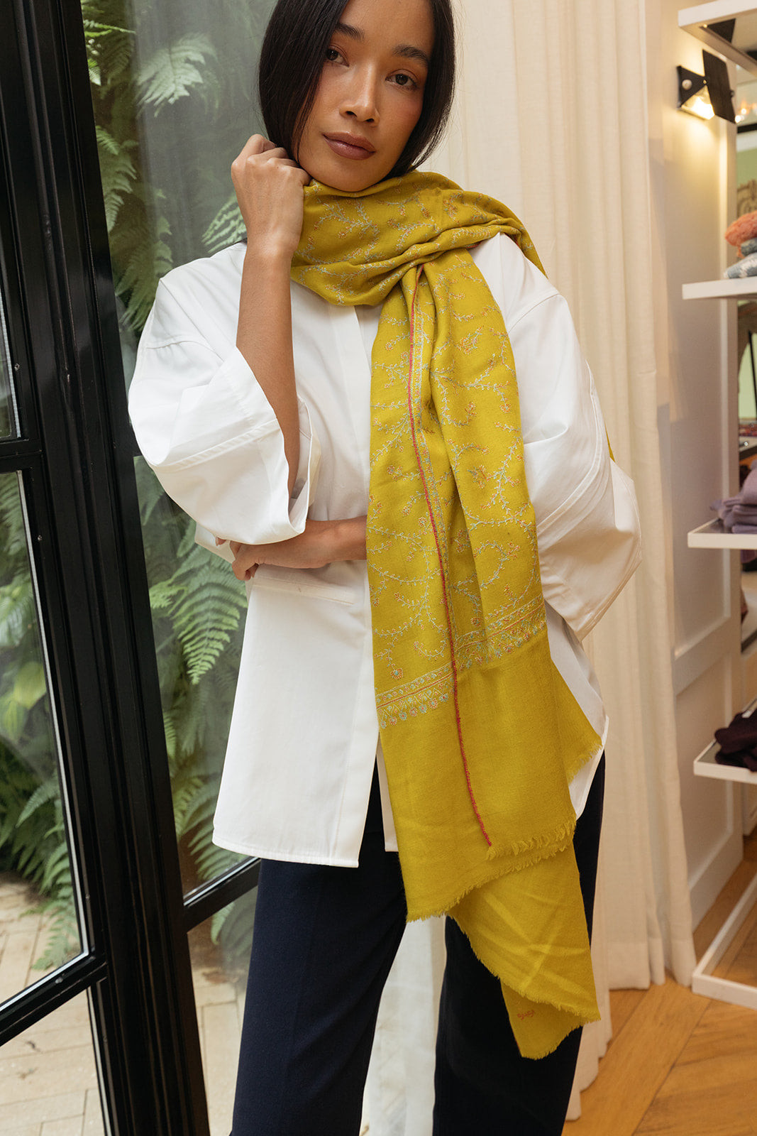 YASER | SWIRL SHAWL 2 | WOMEN'S LUXURY DESIGNER CLOTHING, SHOES, HANDBAGS & JEWELRY | CAPITOL CHARLOTTE, NC & BRENTWOOD, CA