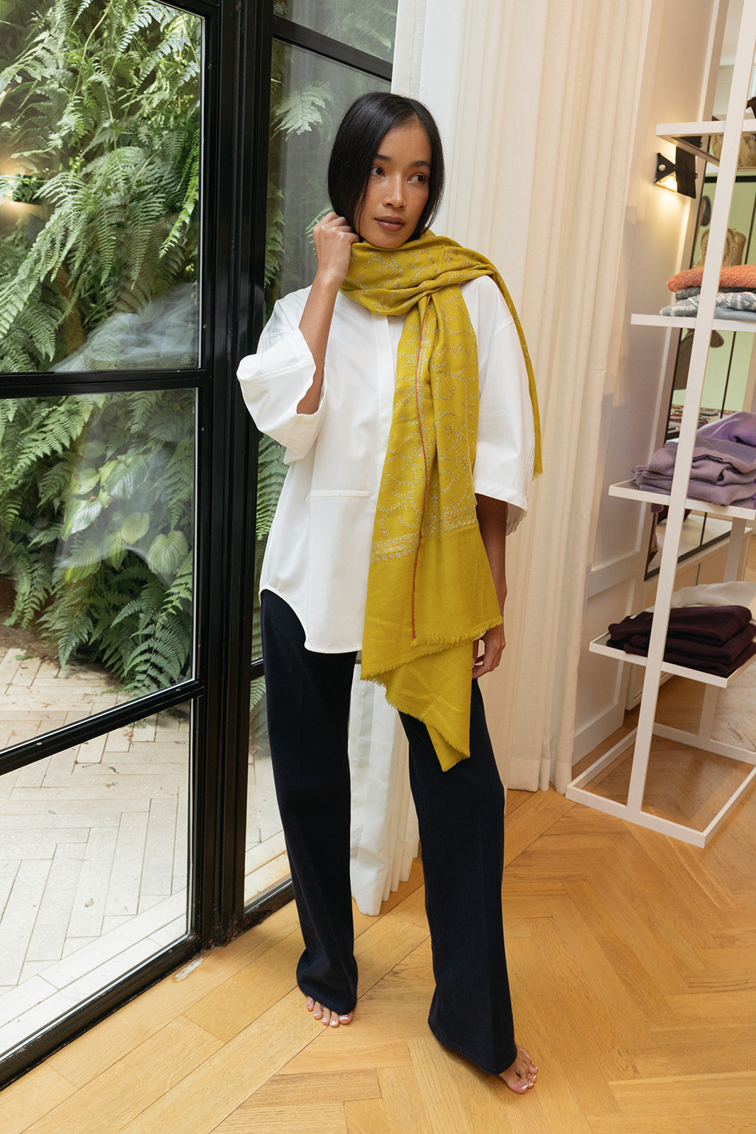 YASER | SWIRL SHAWL 2 | WOMEN'S LUXURY DESIGNER CLOTHING, SHOES, HANDBAGS & JEWELRY | CAPITOL CHARLOTTE, NC & BRENTWOOD, CA
