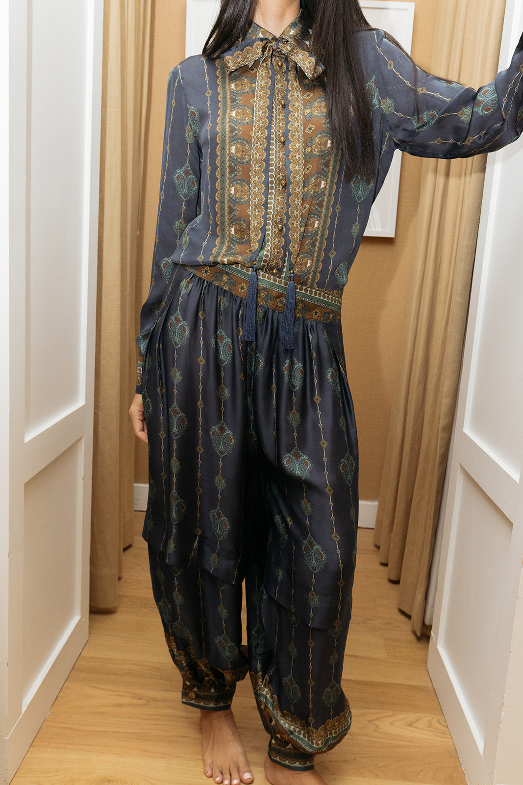 ZIMMERMANN | PRINTED ASCENT HAREM PANT | WOMEN'S LUXURY DESIGNER CLOTHING, SHOES, HANDBAGS & JEWELRY | CAPITOL CHARLOTTE, NC & BRENTWOOD, CA