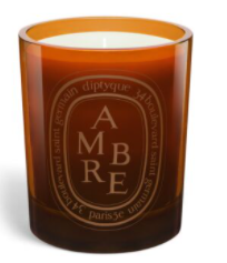 AMBRE ORANGE GLASS 300G CANDLE
