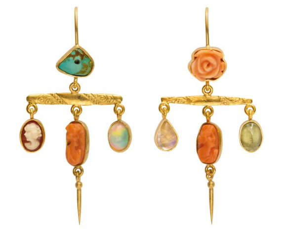 GRAINNE VICTORIAN PIN DROP EARRINGS | WOMEN'S LUXURY DESIGNER CLOTHING, SHOES, HANDBAGS & JEWELRY | CAPITOL CHARLOTTE, NC & BRENTWOOD, CA